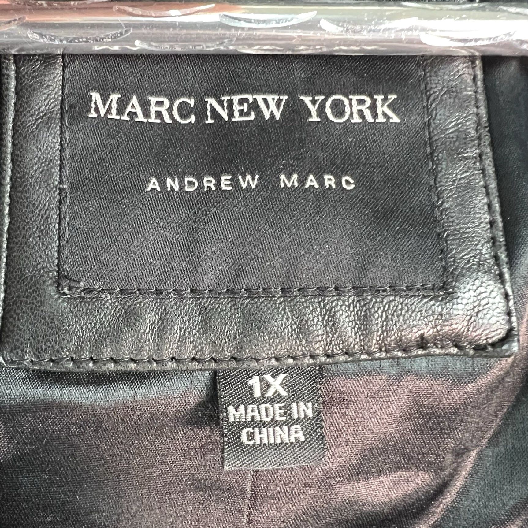 Vintage Marc New York Leather Trench Coat Women XL Black Long Sleeve Button Closure Casual Business Travel Workwear Regular Womens Size XL / US 12-14 / IT 48-50 - 4 Thumbnail