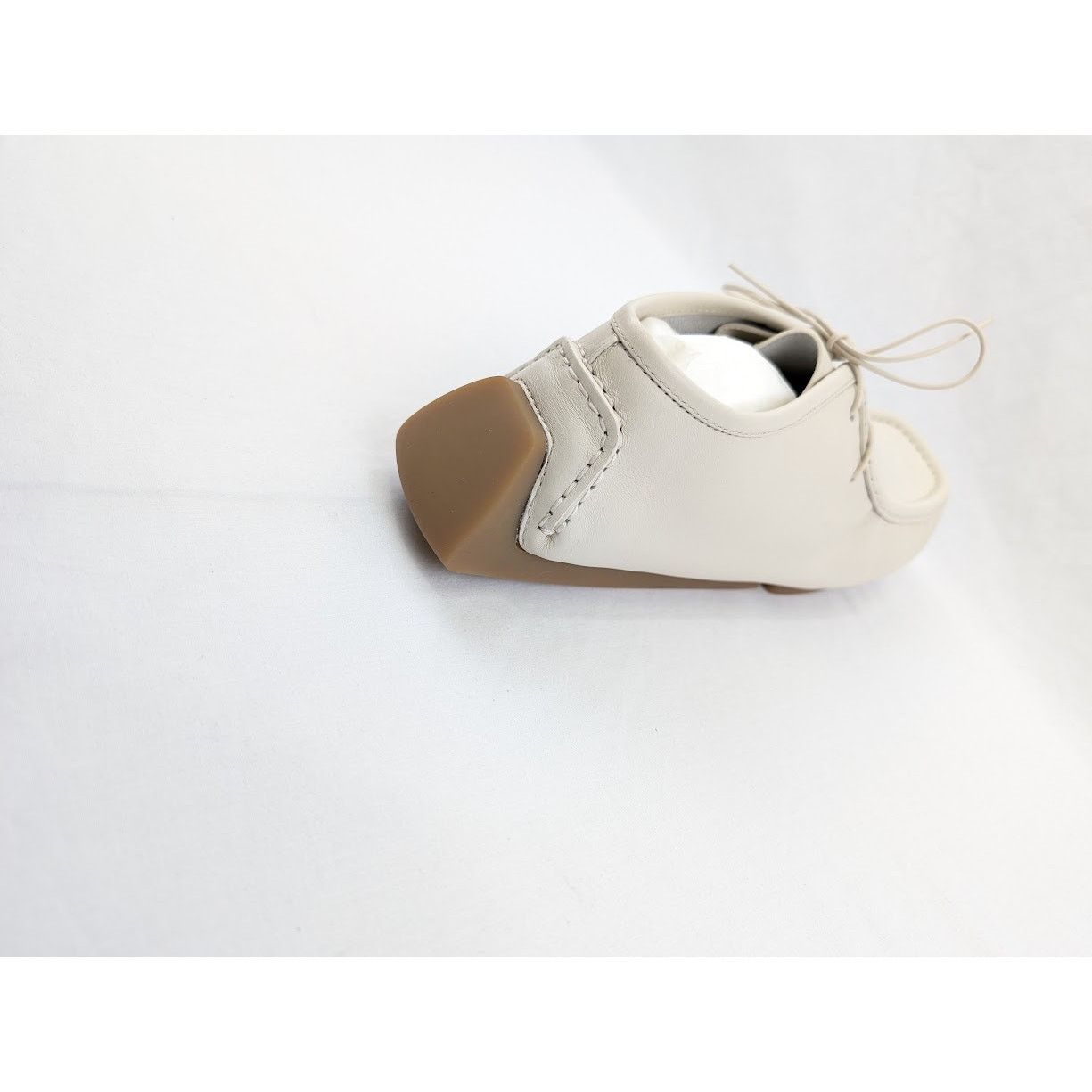 Bottega Veneta o1rshd1 Calf Pelle Scarpa Chester Shoes in Cream Size US 9 / EU 42 - 15 Thumbnail