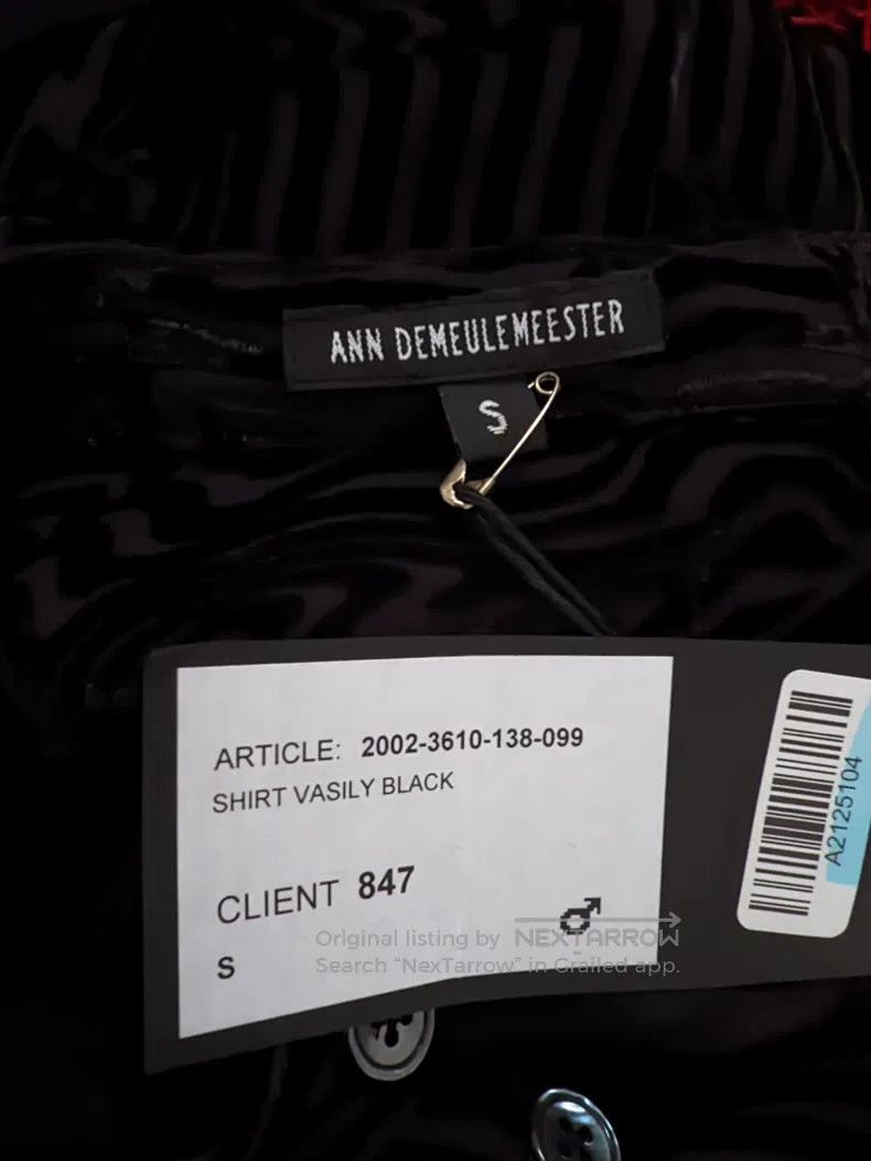Ann Demeulemeester Ann Demeulemeester Size S velvet shirt Size S / US 4 / IT 40 - 8 Thumbnail