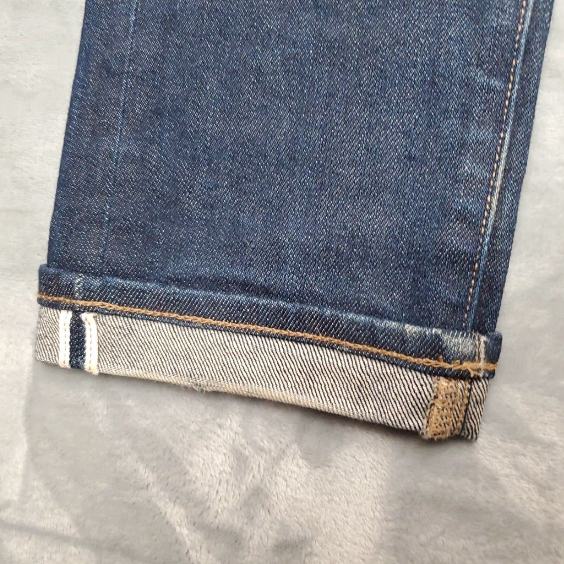 Uniqlo J Crew Selvedge Jeans Mens 30x32 770 Japanese Kaihara Denim Button Fly Slim Fit Jeans Size US 31 - 4 Thumbnail