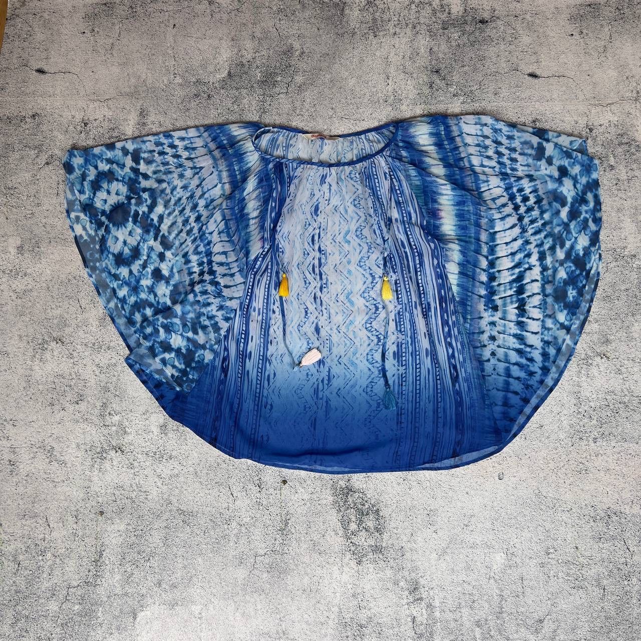 Desigual Desigual Poncho Women's Size L Blue ` Size L / US 10 / IT 46 - 2 Thumbnail