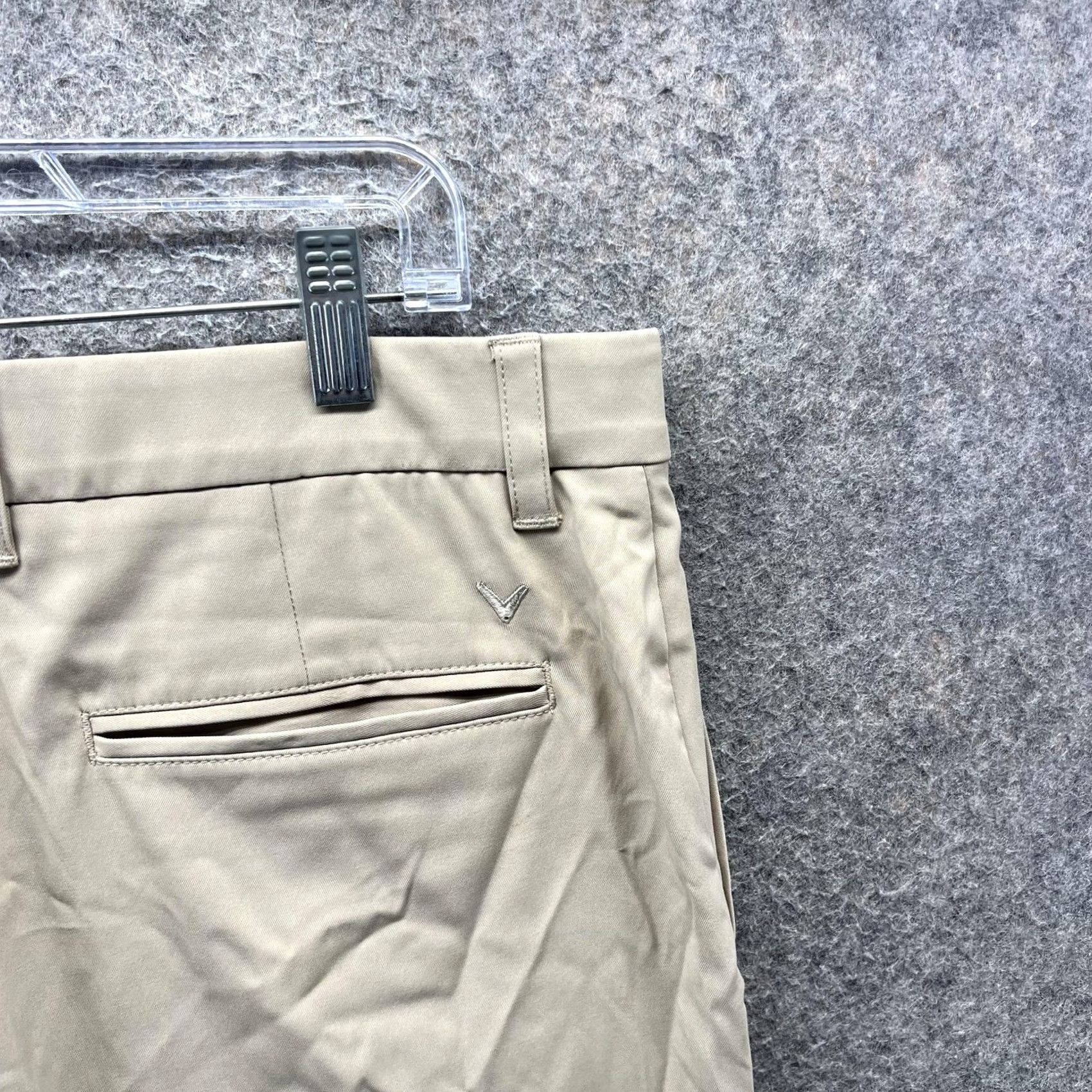 Callaway Callaway Pants Mens 36x32 Beige Performance Golf Stretch Flat Front Khaki Pants Mens Regular 36 Beige Khaki Golf Size US 36 / EU 52 - 3 Thumbnail