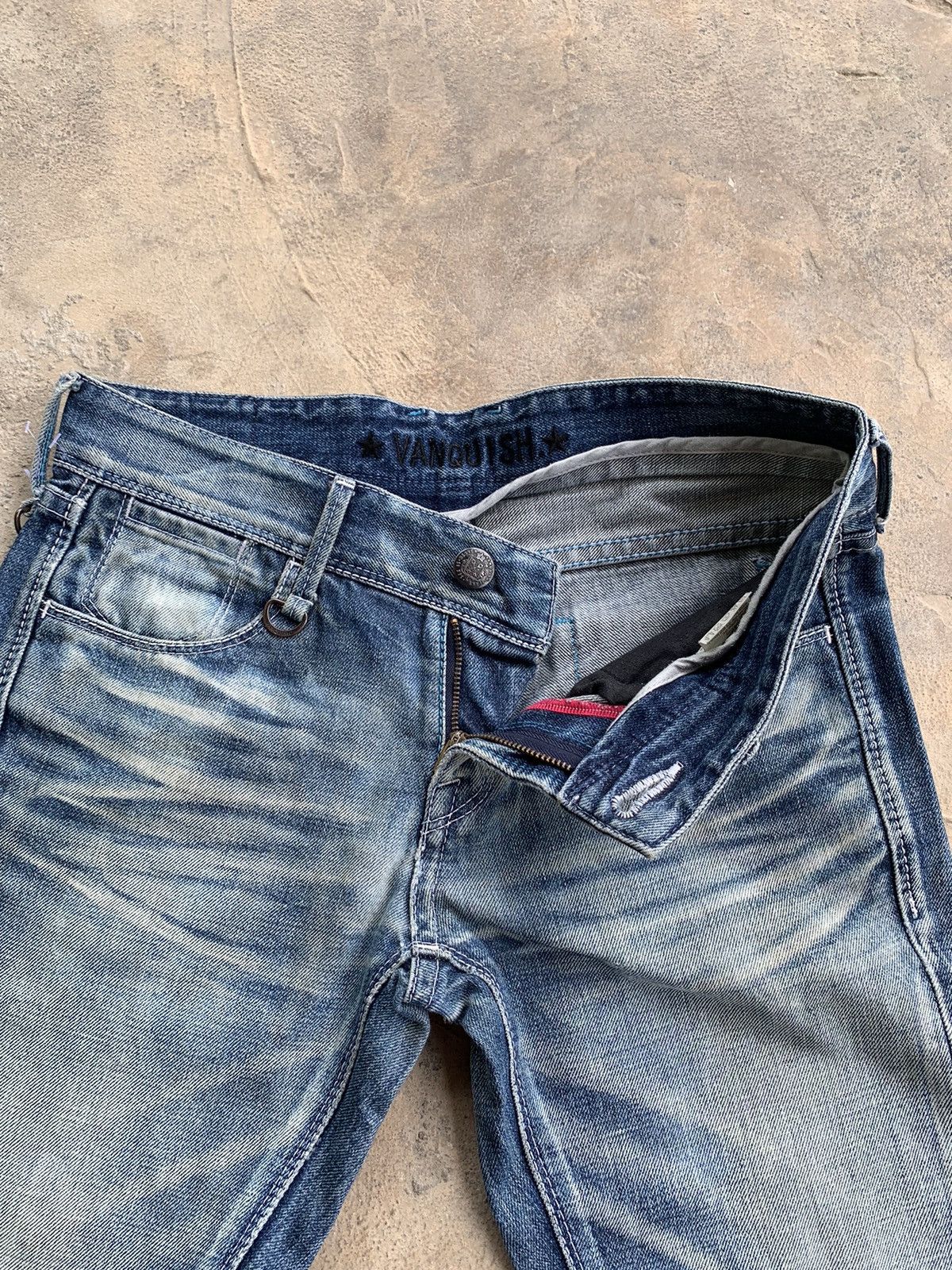 Vanquish Vanquish Gold Rusty Japanese Distressed Denim Size US 31 - 7 Thumbnail