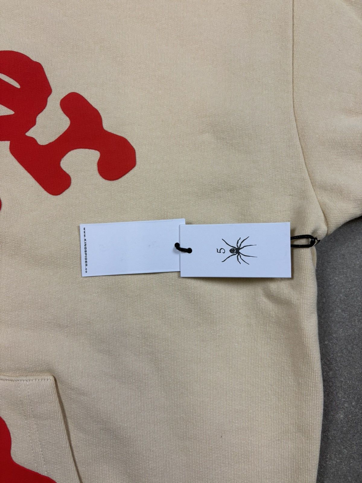 Sp5der Sp5der Beluga Hoodie, Cream Size US XXL / EU 58 / 5 - 6 Thumbnail