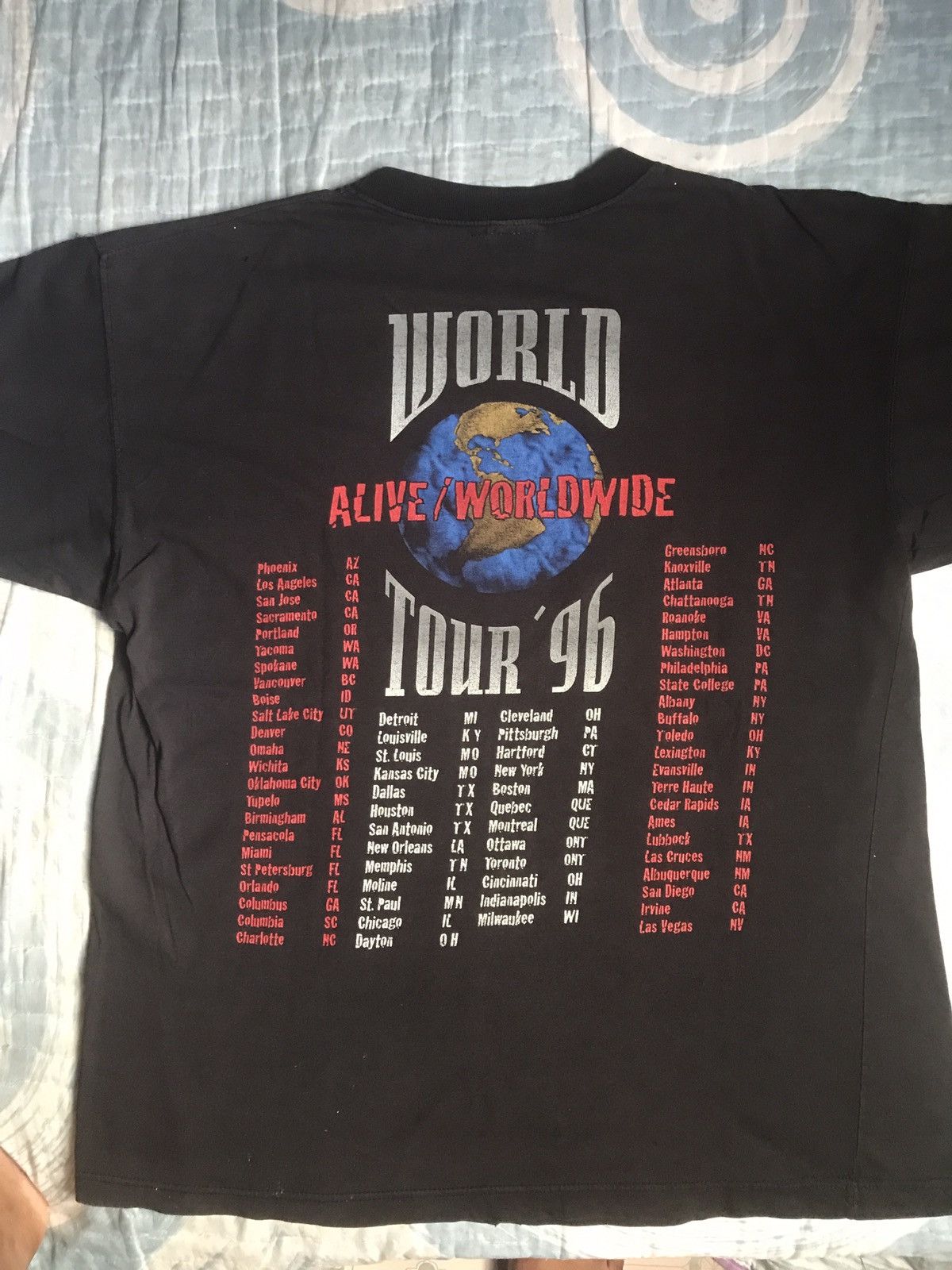 Vintage VINTAGE KISS TOUR 1996 Size US XL / EU 56 / 4 - 4 Thumbnail