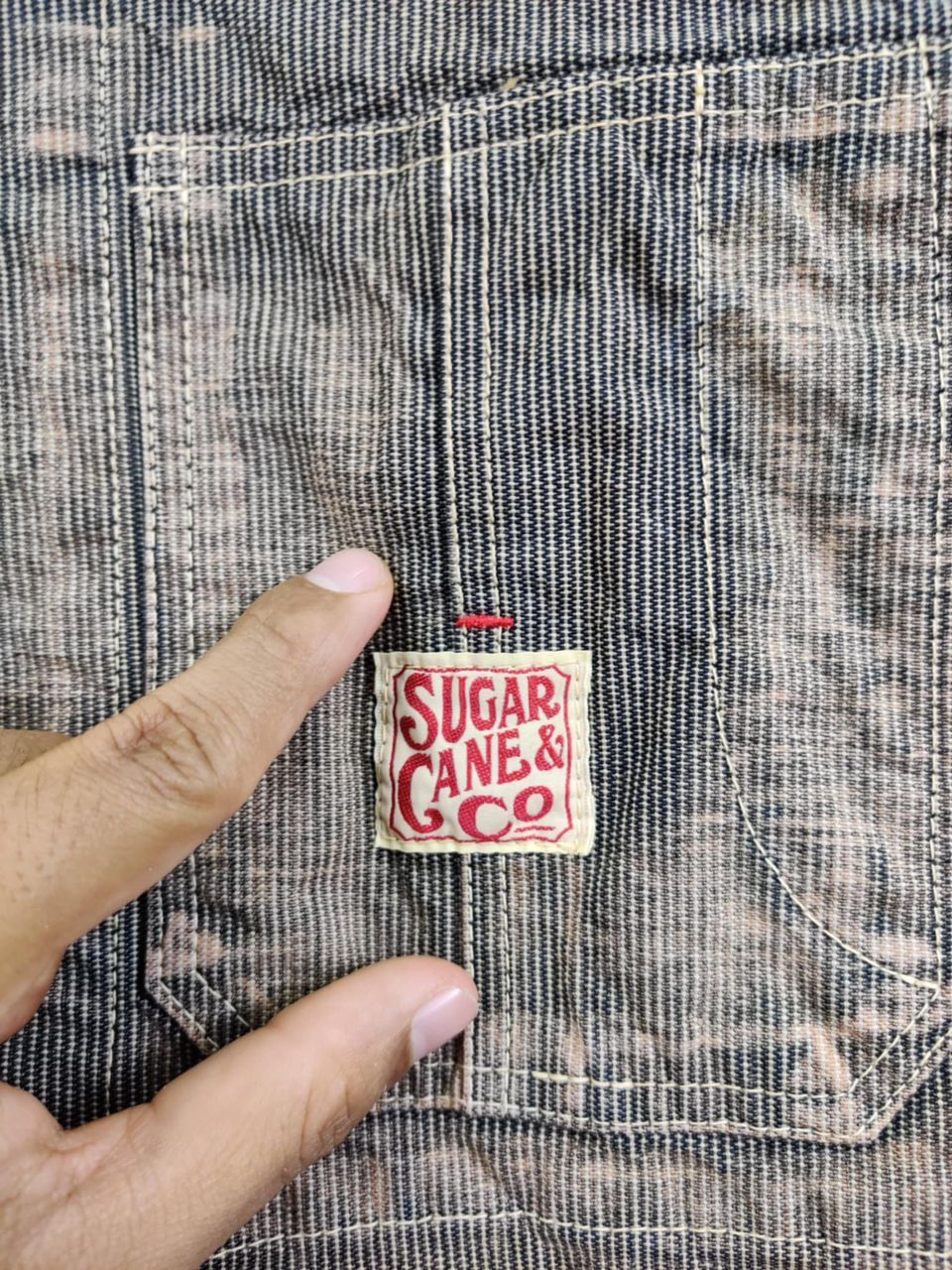 Sugar Cane Vintage Sugar Cane Stripe Denim Chore Jacket Size US M / EU 48-50 / 2 - 15 Thumbnail