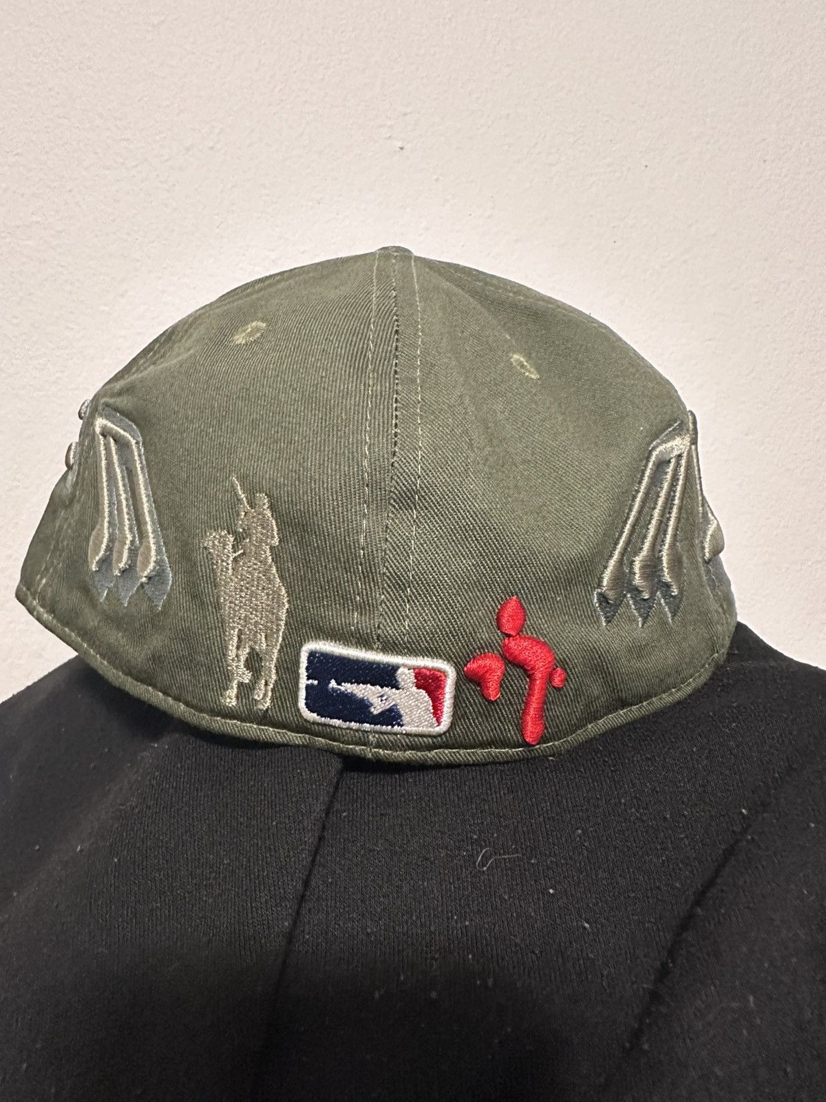 murd333r.fm Murd33r FM 7 1/4 Military Green Fitted Hat Size ONE SIZE - 3 Thumbnail