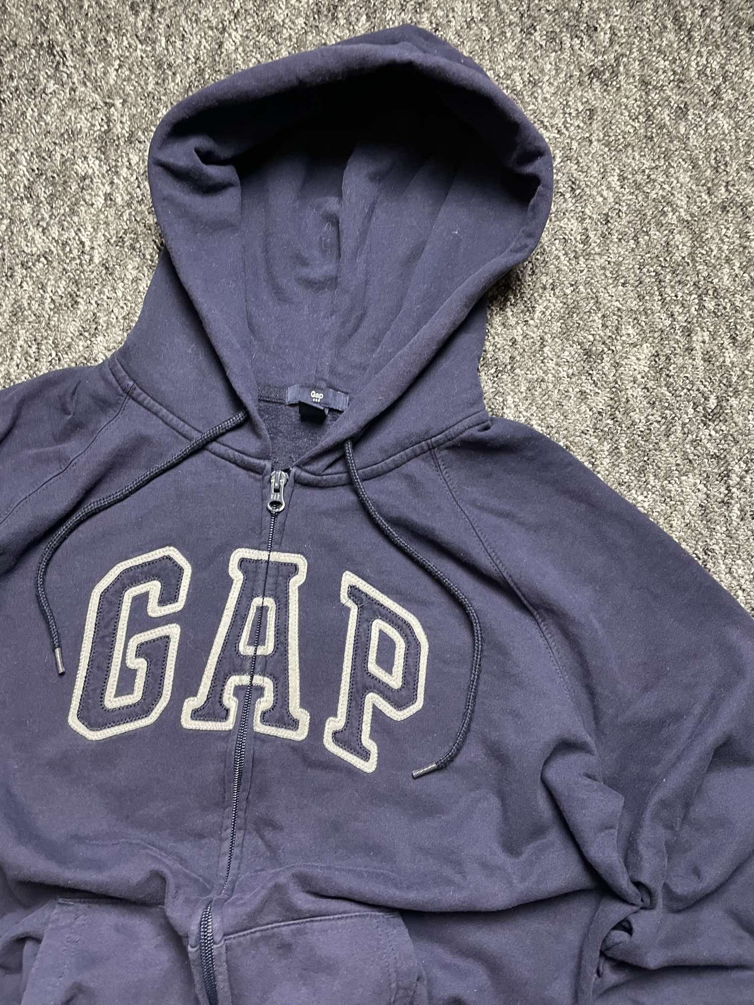 Gap × Vintage Vintage retro classic zip-up sweatshirt Hoodie Gap logo Size US XL / EU 56 / 4 - 3 Thumbnail
