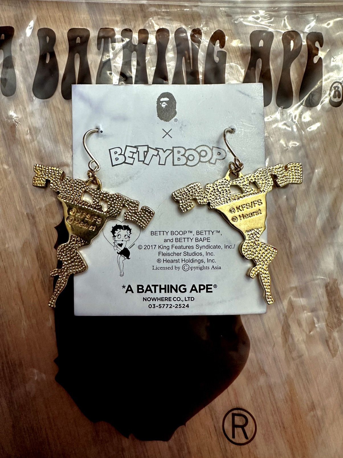 Bape Rare Betty Bape Earings Size ONE SIZE - 5 Thumbnail