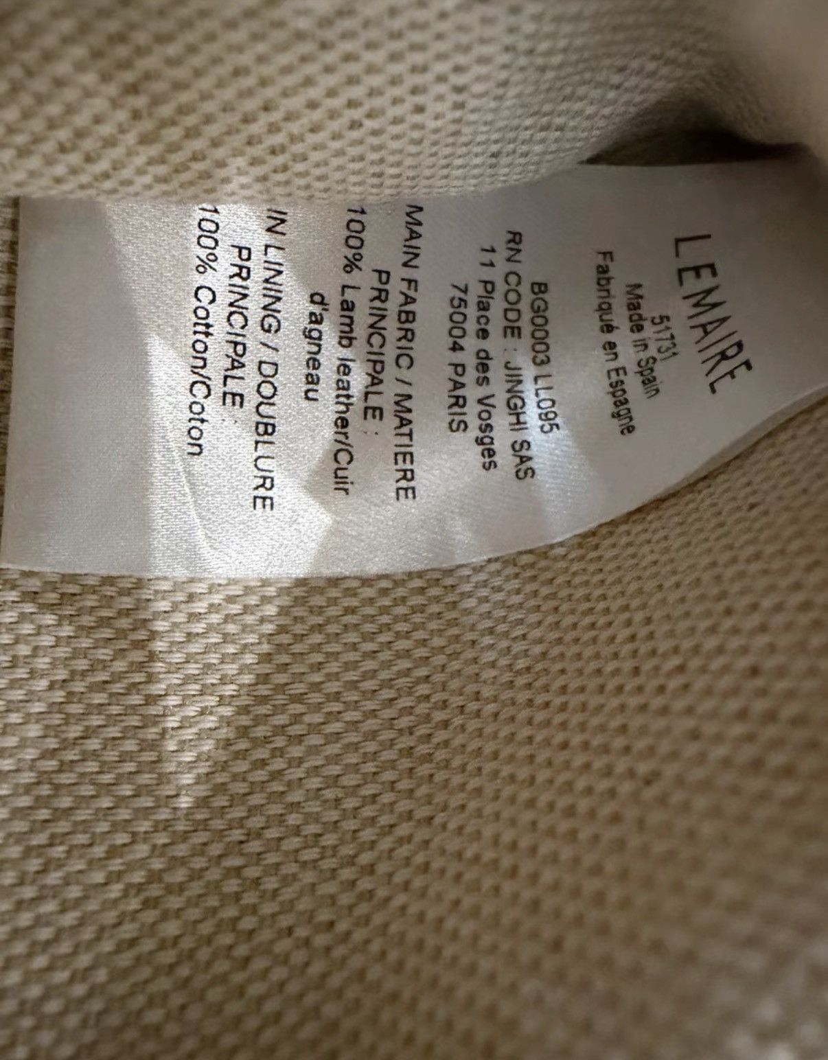 Lemaire Lemaire Small Dark Chocolate Lambskin Croissant Bag K55 Size ONE SIZE - 7 Thumbnail