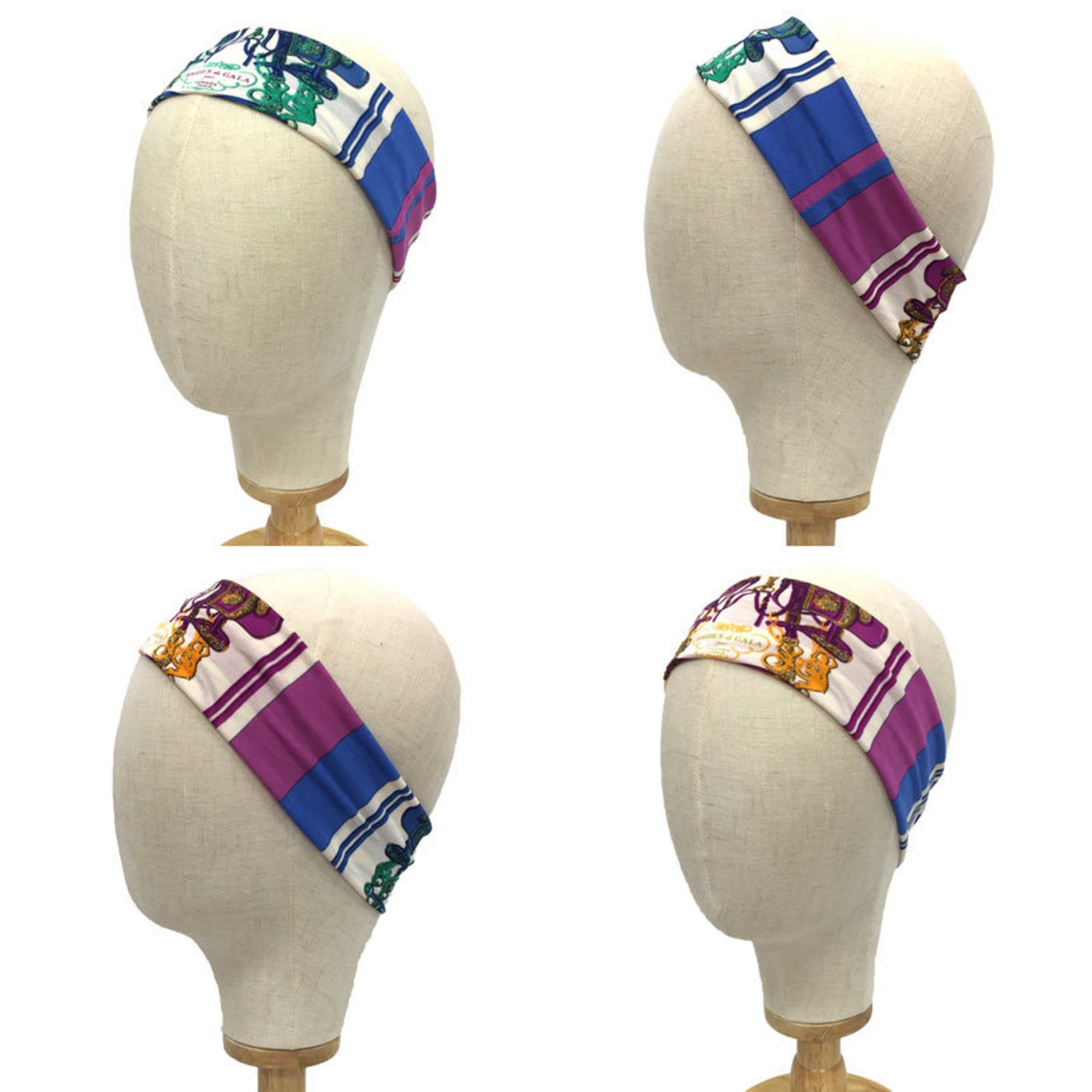 Hermes Hermes Smooth Carre Hairband, Silk Jersey, Bride's de Gala, Hair, Hair Size ONE SIZE - 1 Thumbnail