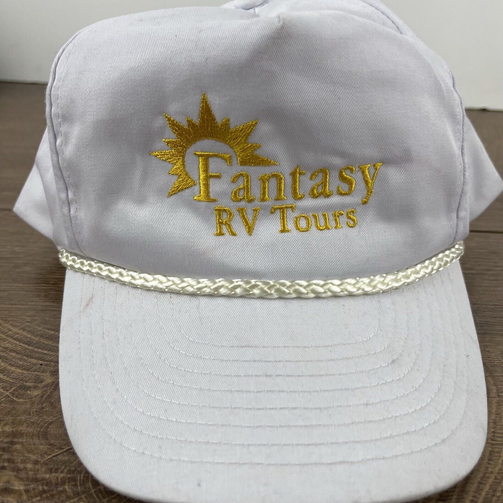 Other Fantasy Rv Tours Hat Snapback Hat White Hat Adjustable White Size ONE SIZE - 7 Thumbnail