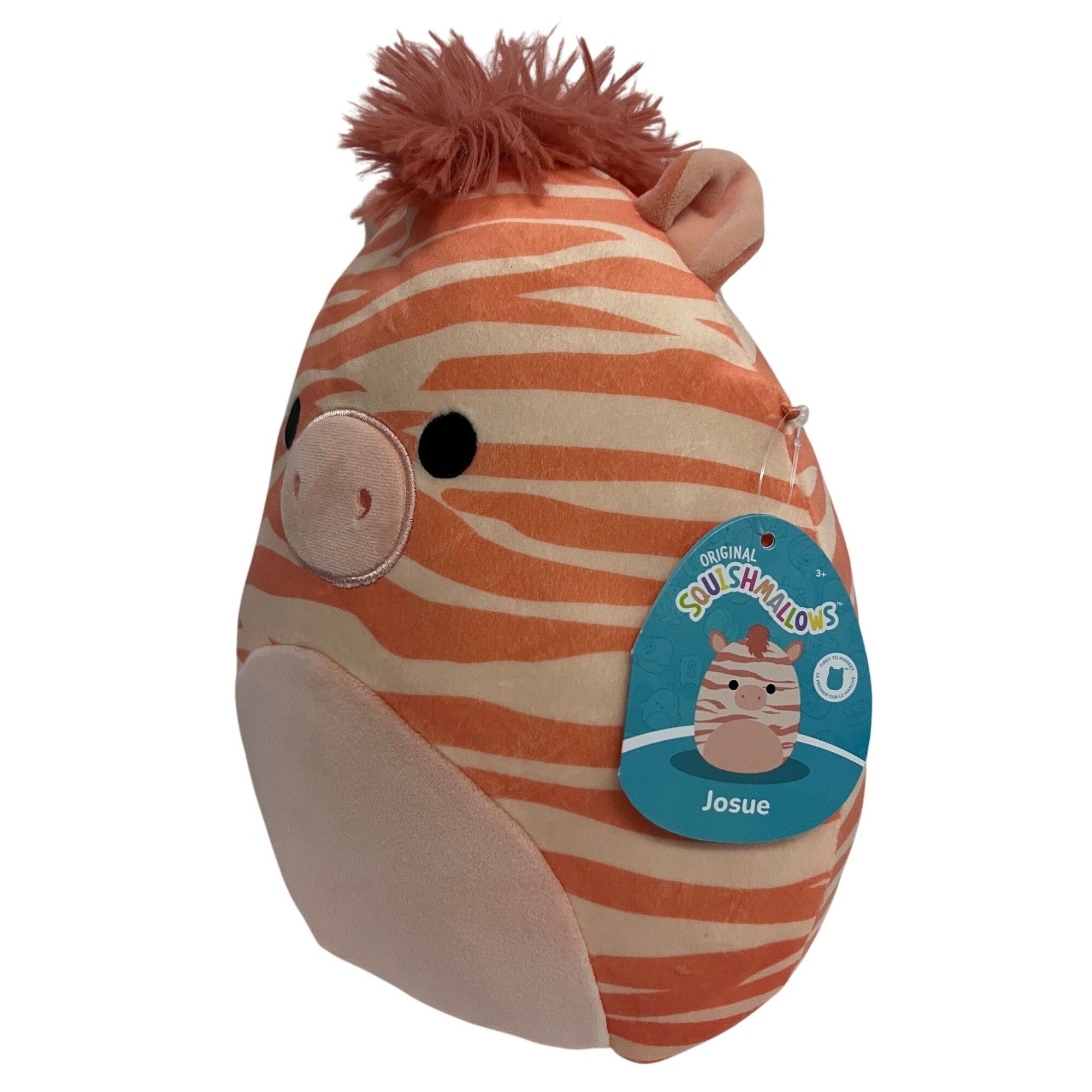 Other Squishmallows Josue Peach Zebra Plush Animal Toy Size ONE SIZE - 3 Thumbnail