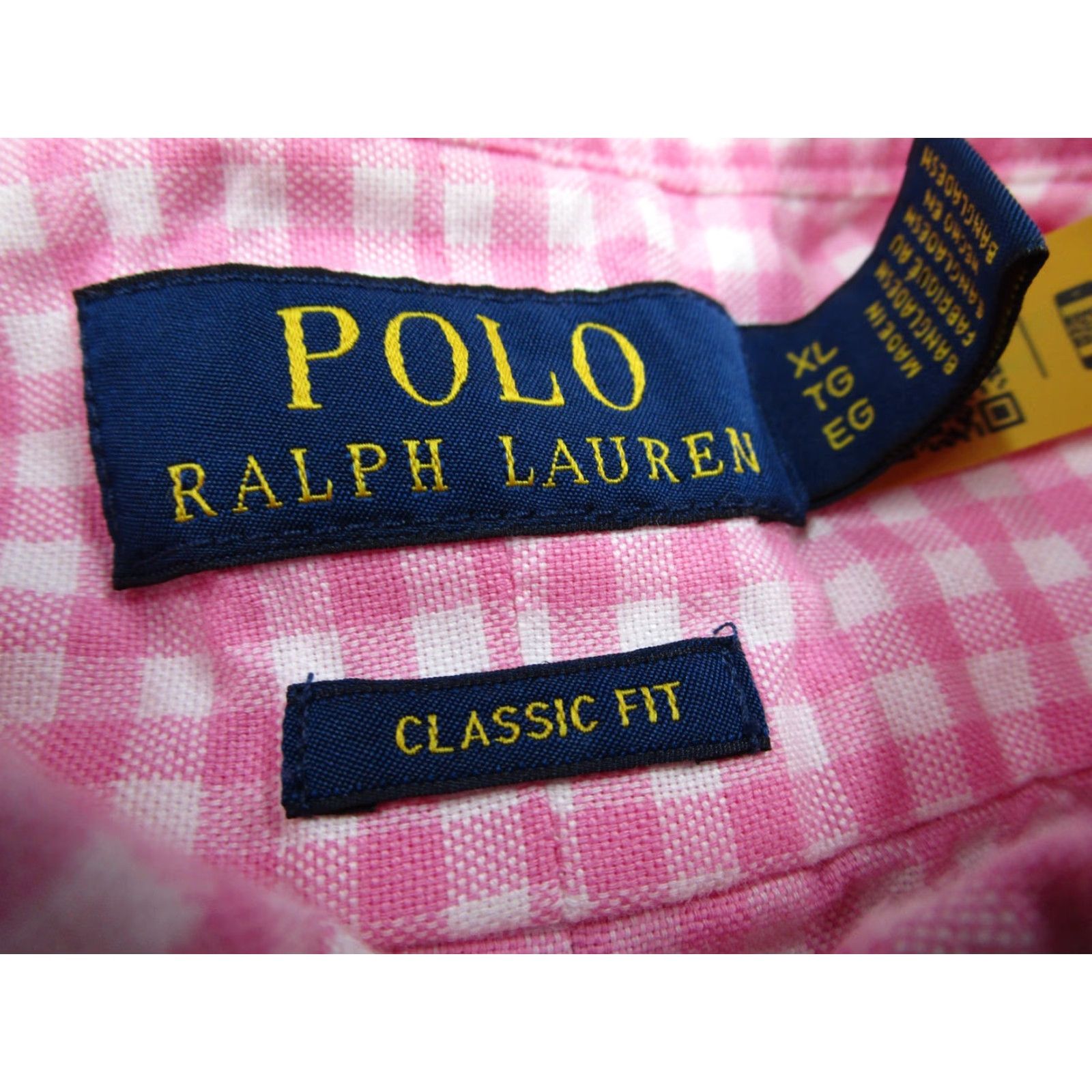 Polo Ralph Lauren Vintage Polo Ralph Lauren Men's Check Shirt XL Pink Cotton Short Sleeve Casual Designer Size US XL / EU 56 / 4 - 2 Thumbnail