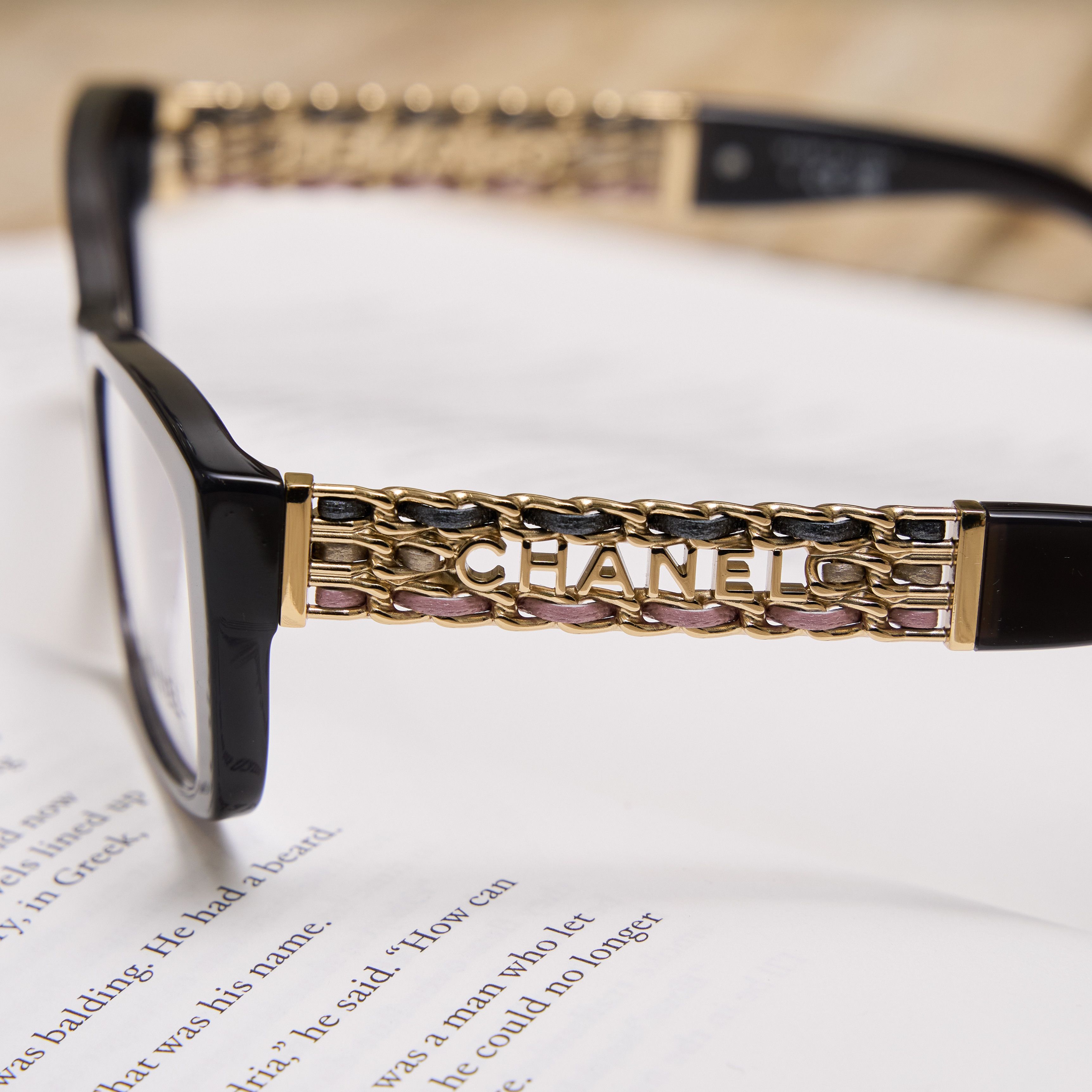 Chanel CHANEL 0CH3484Q 1716 Sunglasses BLACK/GOLD Size ONE SIZE - 2 Thumbnail