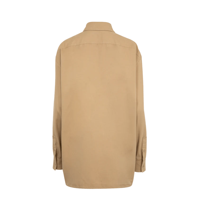 The Row o1h1sh11225 Tansy Shirt in Beige Size M / US 6-8 / IT 42-44 - 2 Thumbnail