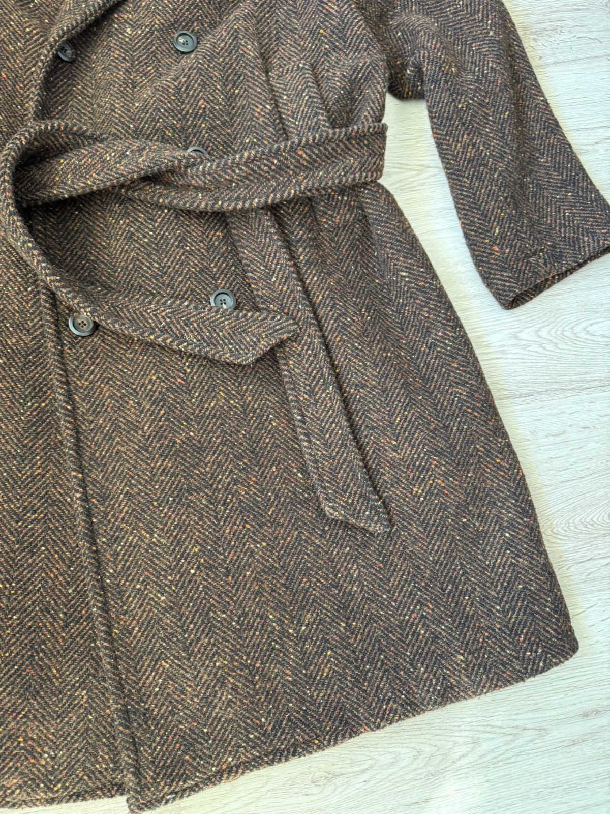 East Harbour Surplus East Harbour Surplus Belted Herringbone Wool Alpaca Coat Size US M / EU 48-50 / 2 - 7 Thumbnail