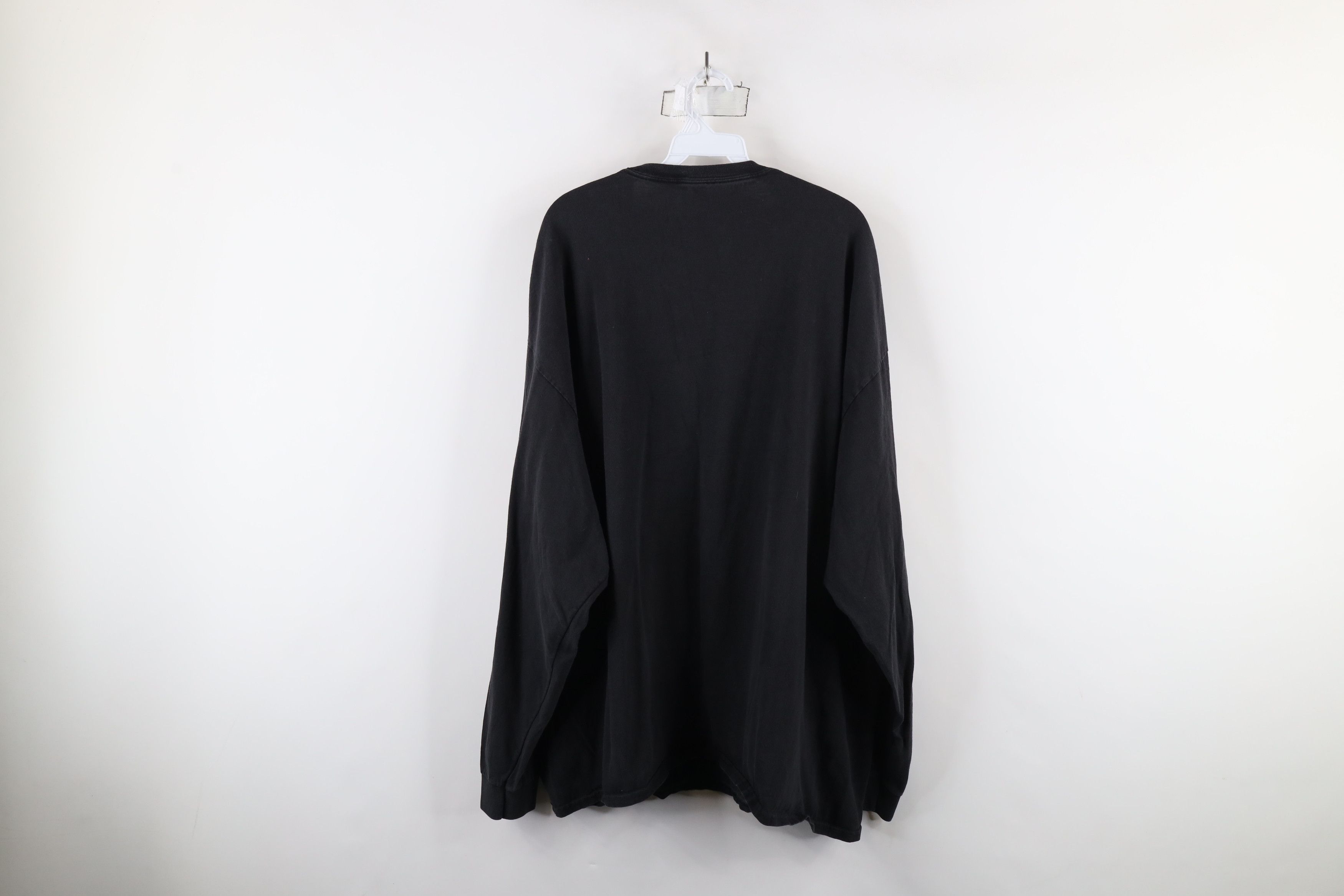 Vintage Vintage 90s Streetwear Cotton Long Sleeve T-Shirt Black Size US XXL / EU 58 / 5 - 6 Thumbnail