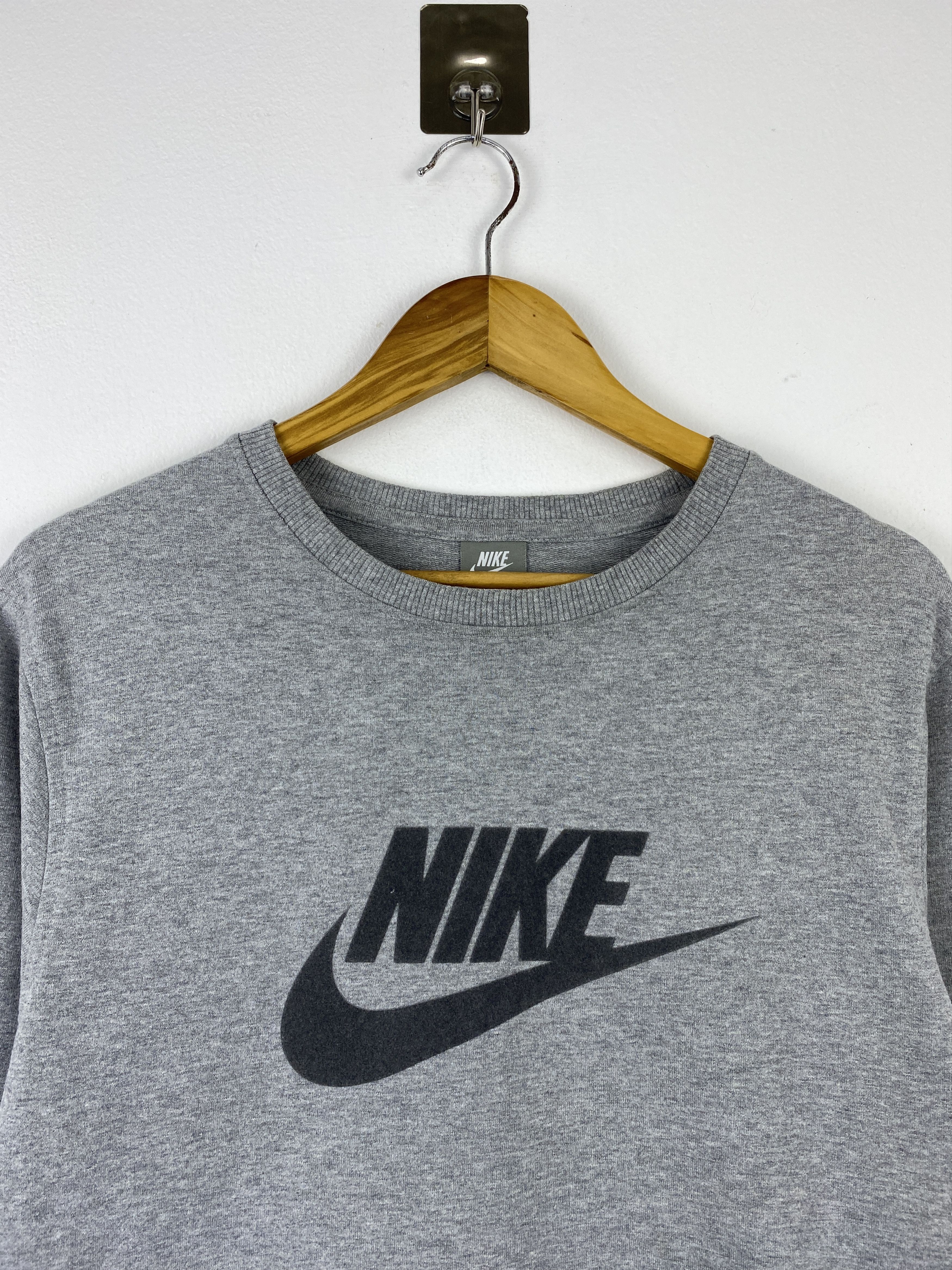 Nike Vintage Nike Spellout Big Logo Heather Crewneck BP0058 Size US M / EU 48-50 / 2 - 2 Thumbnail