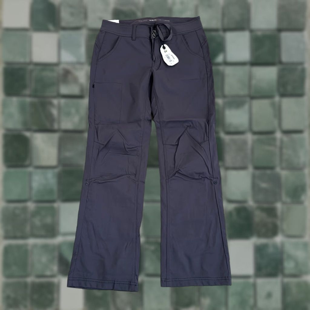 Prana prAna Halle Pants Women 6 Straight Nylon Stretch Hiking Outdoor NWT Coal Gray Pants Athletic Outdoor Women 6 Size 28" / US 6 / IT 42 - 1 Thumbnail