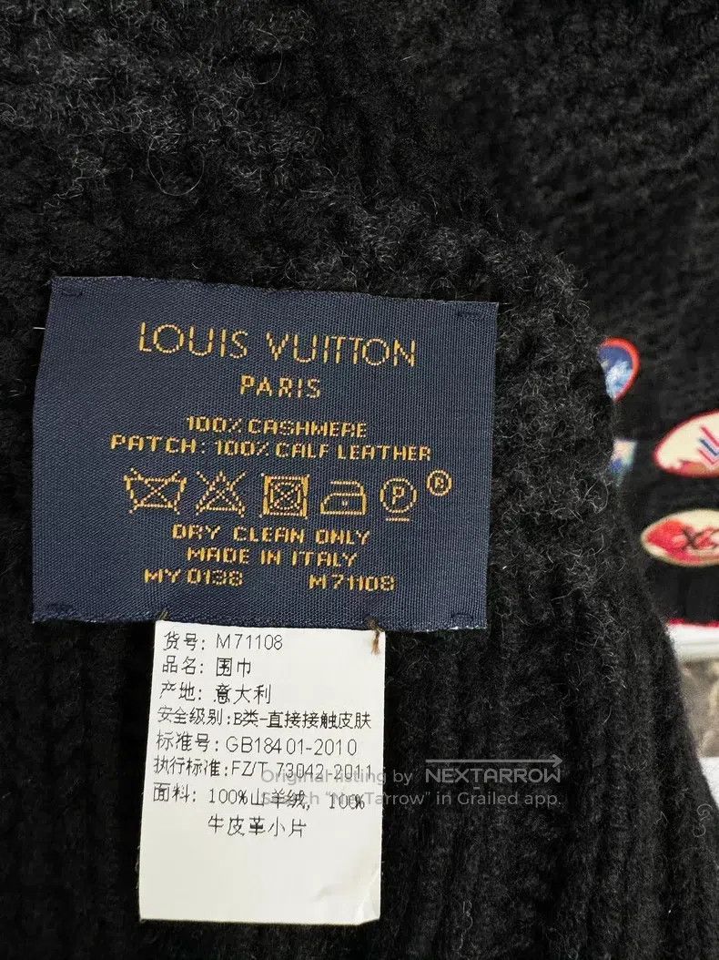 Louis Vuitton Louis Vuitton Cashmere scarf Size ONE SIZE - 3 Thumbnail