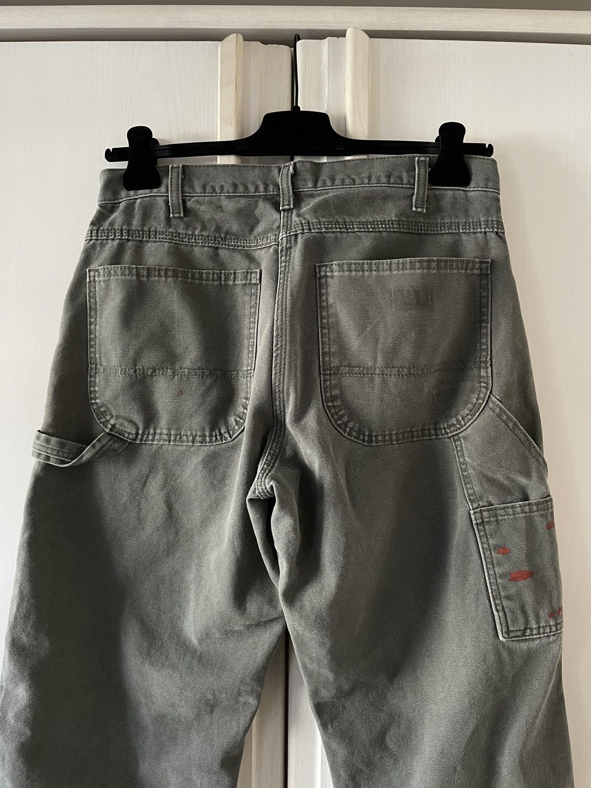 Dickies Vintage Sage Dickies Double Knee Carpenter Jeans Sz 34 Size US 31 - 8 Thumbnail