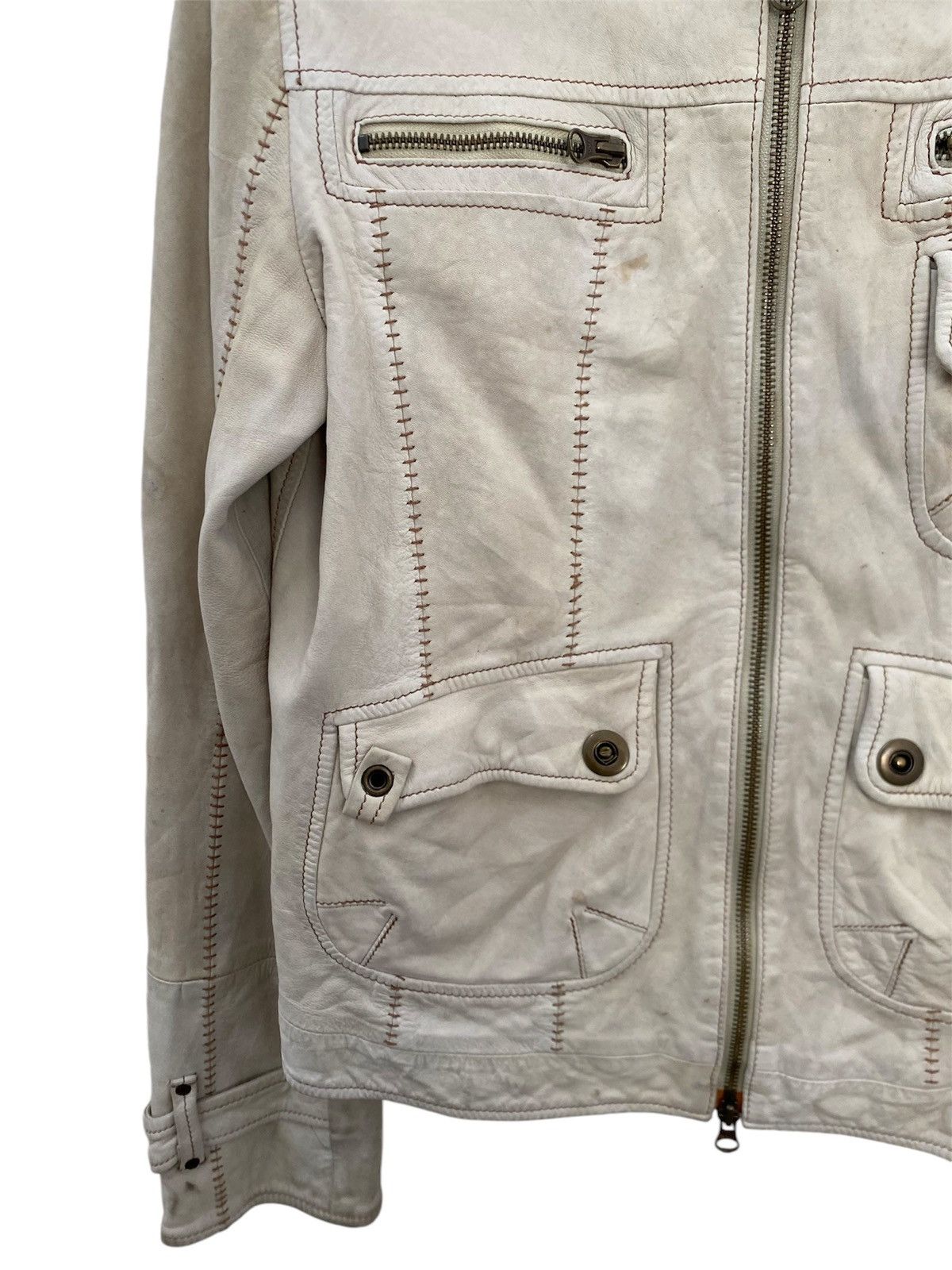 Le Grande Bleu (L.G.B.) JAPAN BRAND IDENTIFY LEATHER JACKET CASUAL DESIGN Size US L / EU 52-54 / 3 - 4 Thumbnail