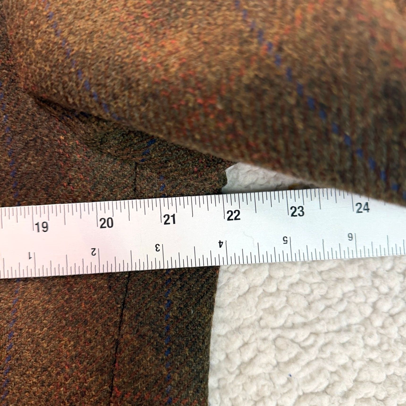 Vintage VINTAGE Mickey Spatz Blazer Mens M Tweed Brown Mid-Length Button Collar Spread Classic 90s Jacket Coat City Casual Travel] Size 40R - 3 Thumbnail