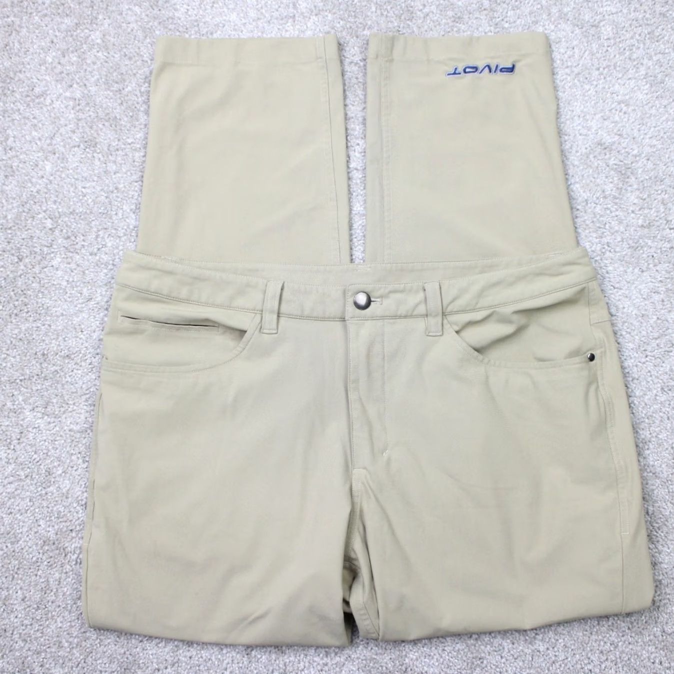Lululemon Lululemon Pants Men 34x28 Beige Classic Warpstreme Straight Leg Chino 5-Pocket Shirt? Size US 34 / EU 50 - 2 Thumbnail