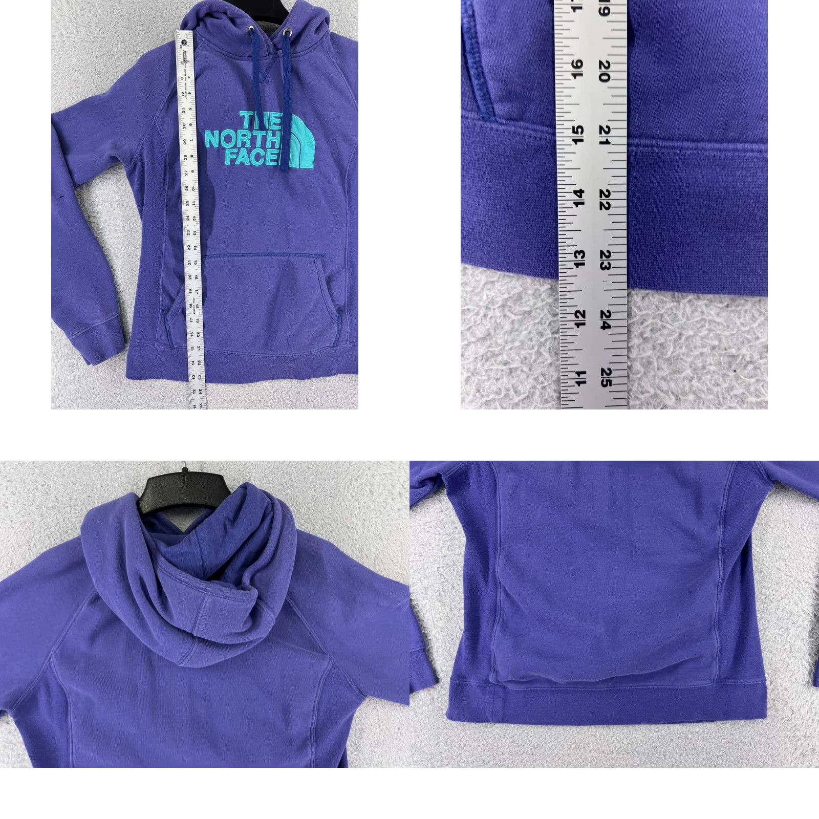 The North Face The North Face Womens Medium Purple Hoodie Kangaroo Pocket Cotton Jersey Sweater Size M / US 6-8 / IT 42-44 - 9 Thumbnail