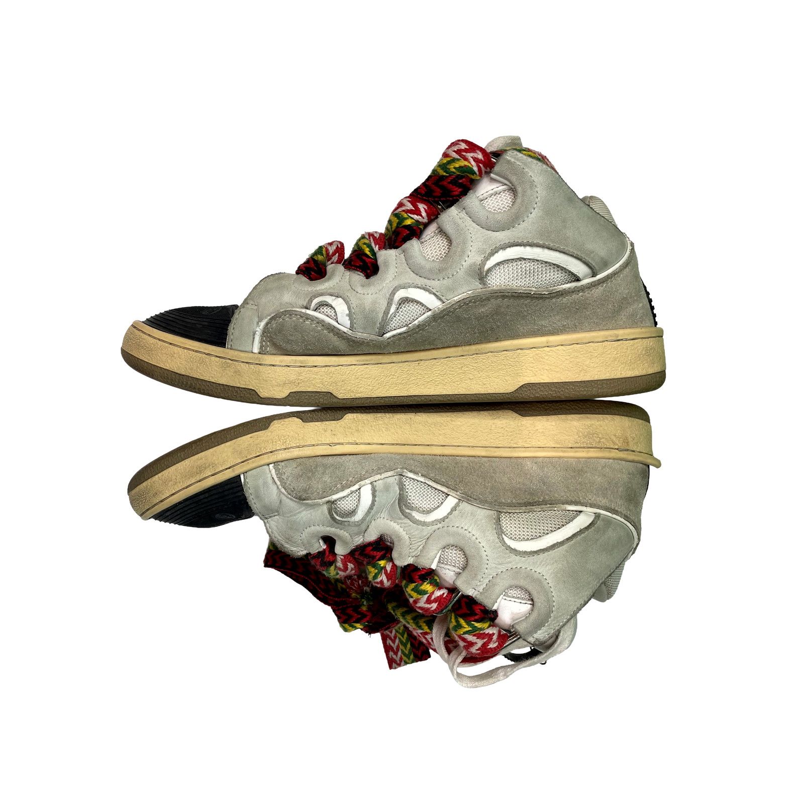 Lanvin Lanvin Curb Rasta Cream Sneakers Size US 12 / IT 42 - 4 Thumbnail