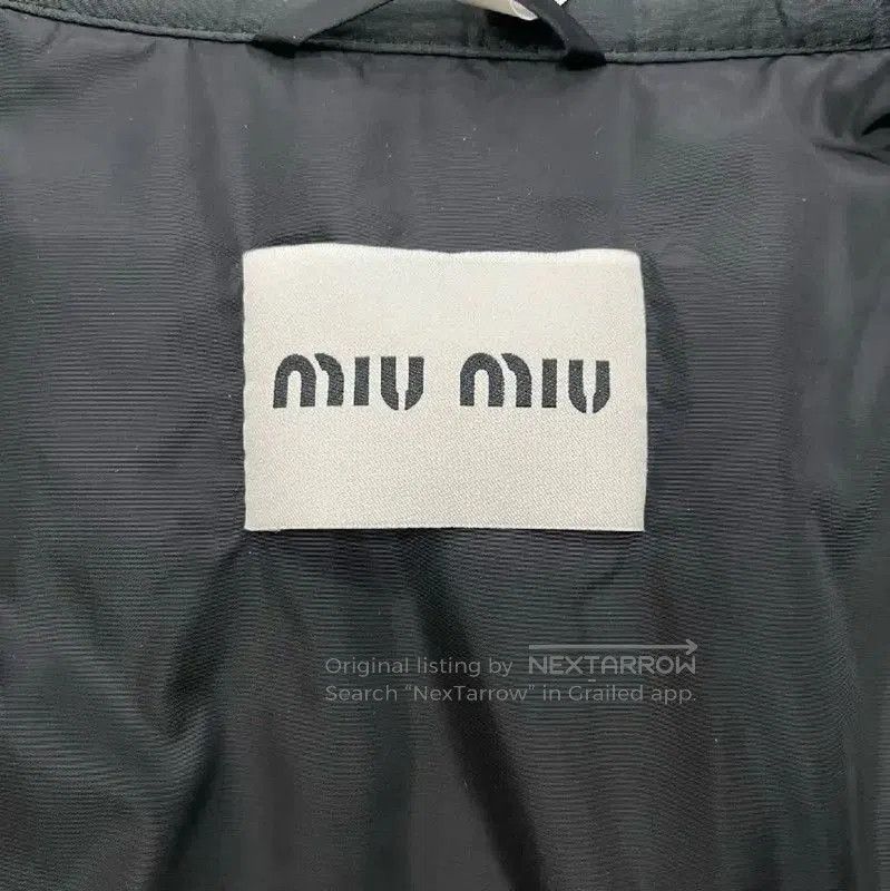 Miu Miu Miu Miu Black Cropped Puffer Jacket . Size XL / US 12-14 / IT 48-50 - 3 Thumbnail