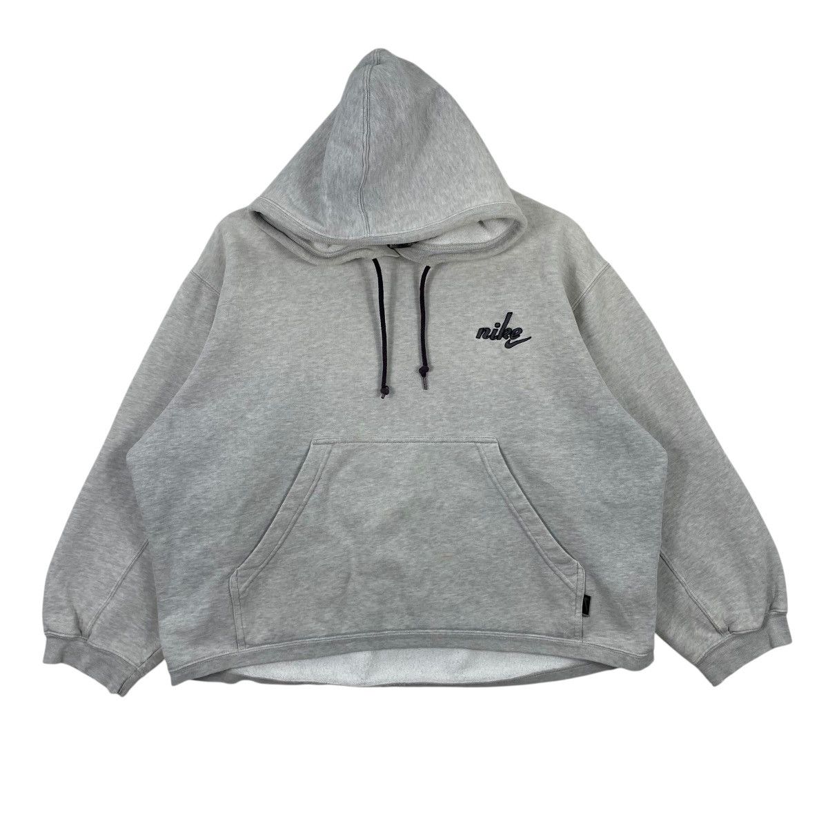 Nike × Vintage Vintage 90's NIKE Small Logo Distressed Women Hooded Sweater Size S / US 4 / IT 40 - 1 Thumbnail