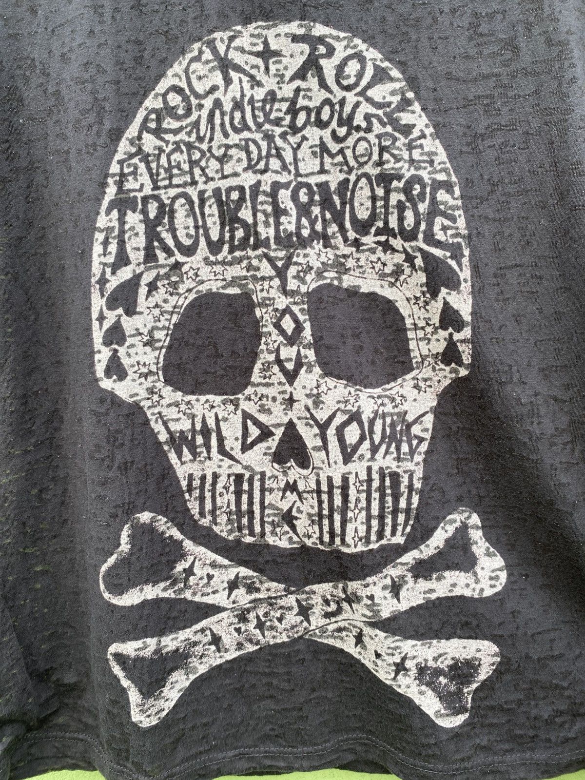 Divided Divided Skull & Crossbones Distressed Rock Punk Aesthetic Size M / US 6-8 / IT 42-44 - 7 Thumbnail