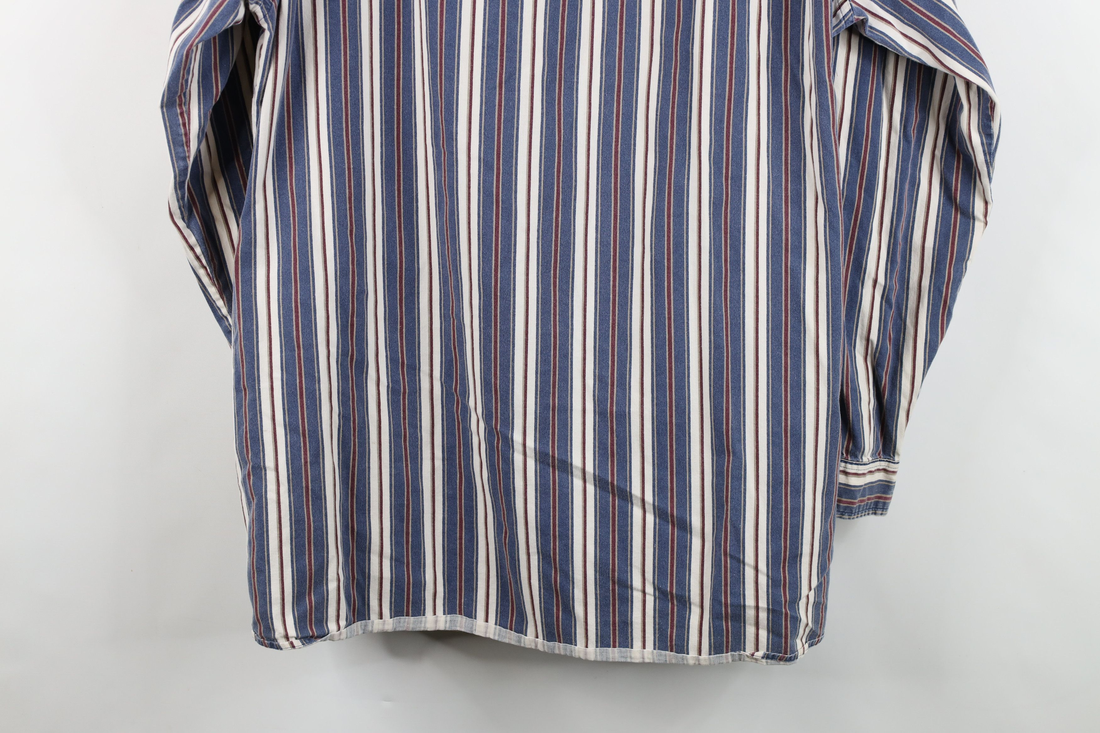 Vintage Vintage 90s Streetwear Block Collared Button Down Shirt Size US XL / EU 56 / 4 - 13 Thumbnail