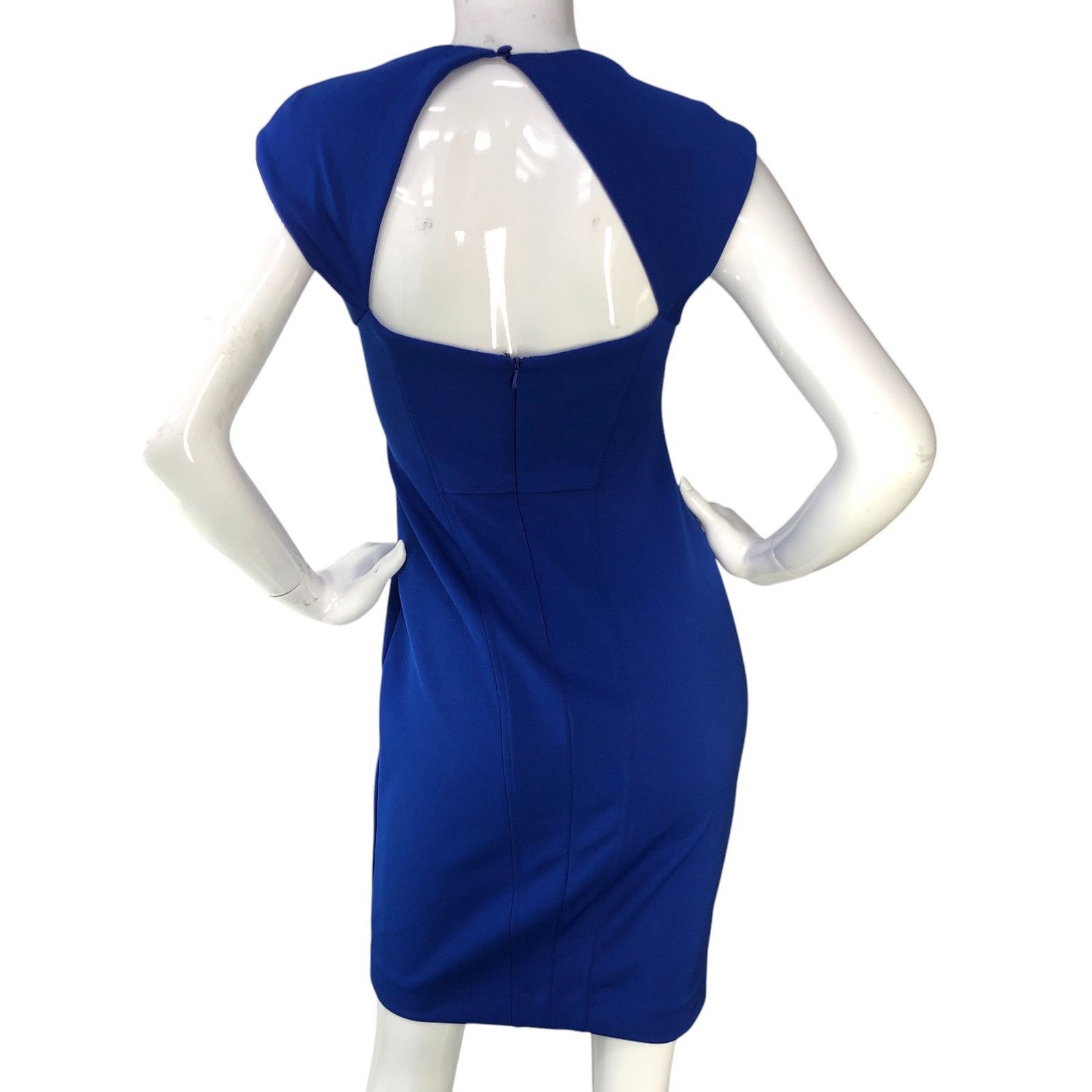 MAGGY LONDON Maggy London Size 2P Dress Open Back Scoop Neck Royal Blue Size XS / US 0-2 / IT 36-38 - 8 Thumbnail