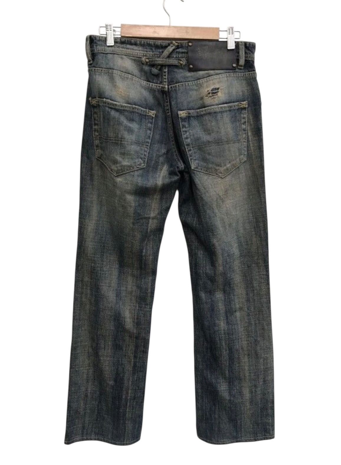 Japanese Brand Japanese Brand Blue Way Distressed Denim Pants Size US 31 - 8 Thumbnail