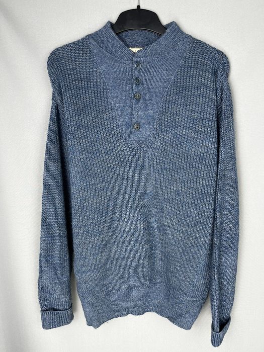 Vintage henley online sweater