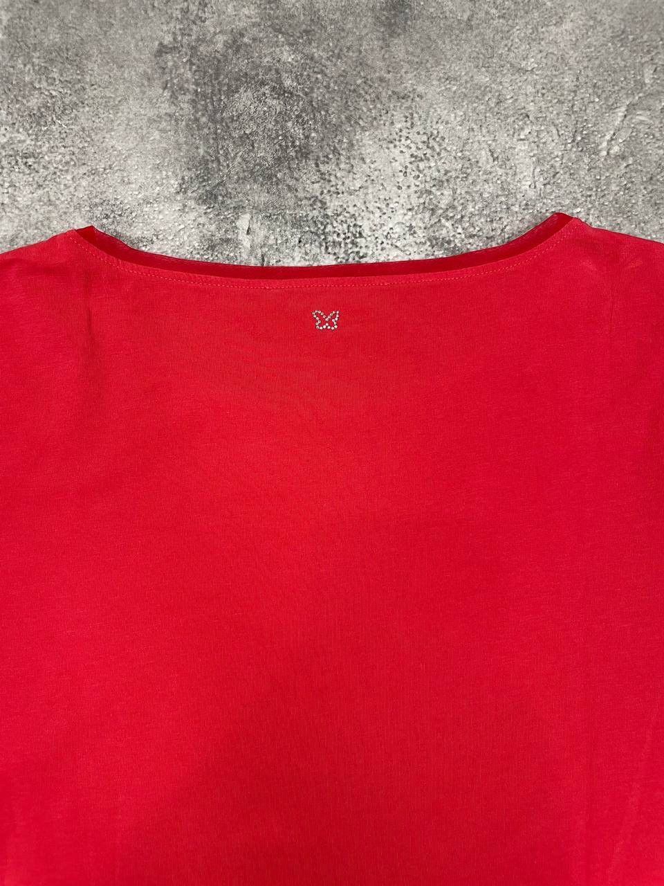 Weekend Max Mara Max Mara Weekend Women T-Shirt Red Short Sleeve Basic Top Size S / US 4 / IT 40 - 7 Thumbnail