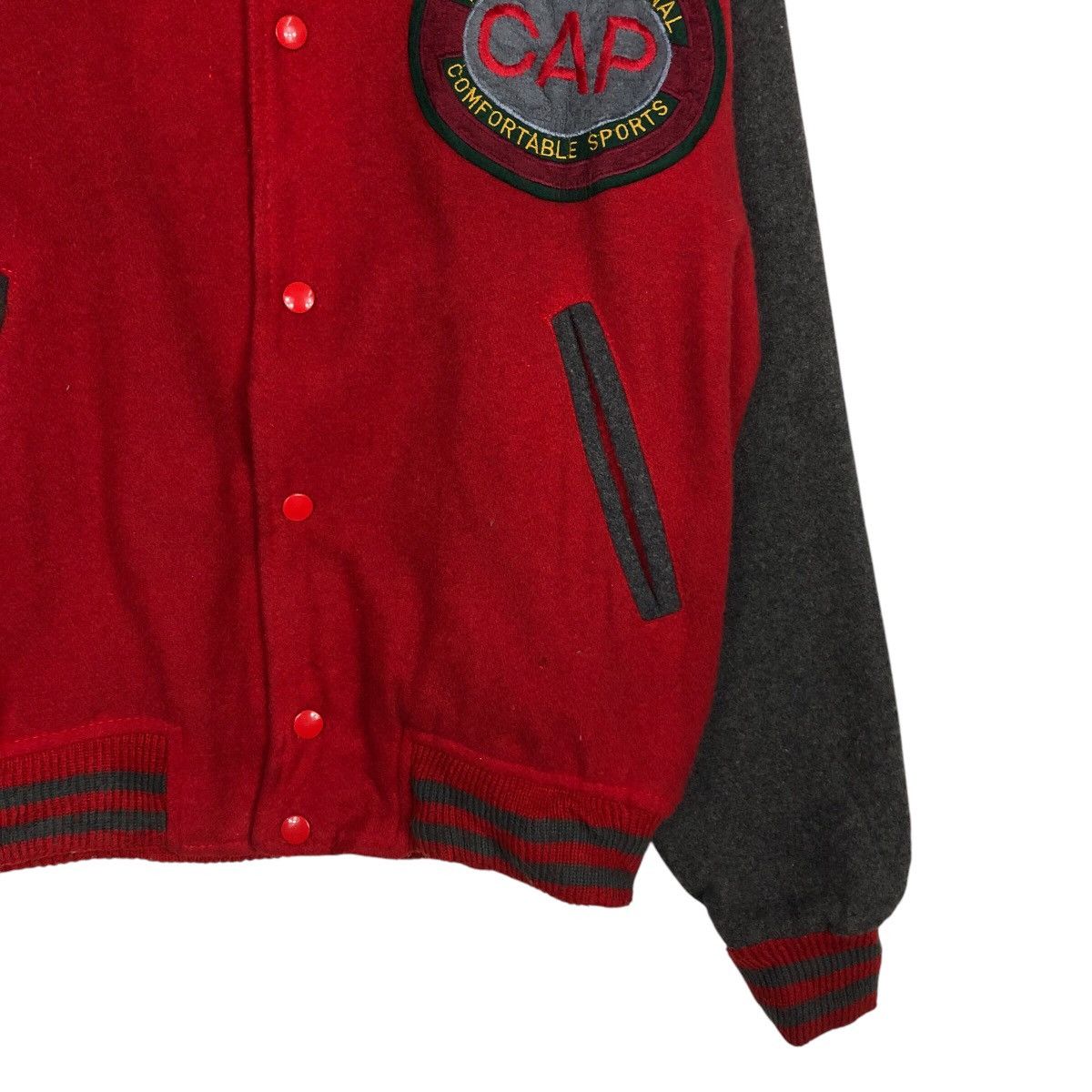 Japanese Brand 📌Vintage Varsity Bomber Jacket Cap Big Logo Issey Miyake Size US M / EU 48-50 / 2 - 6 Thumbnail