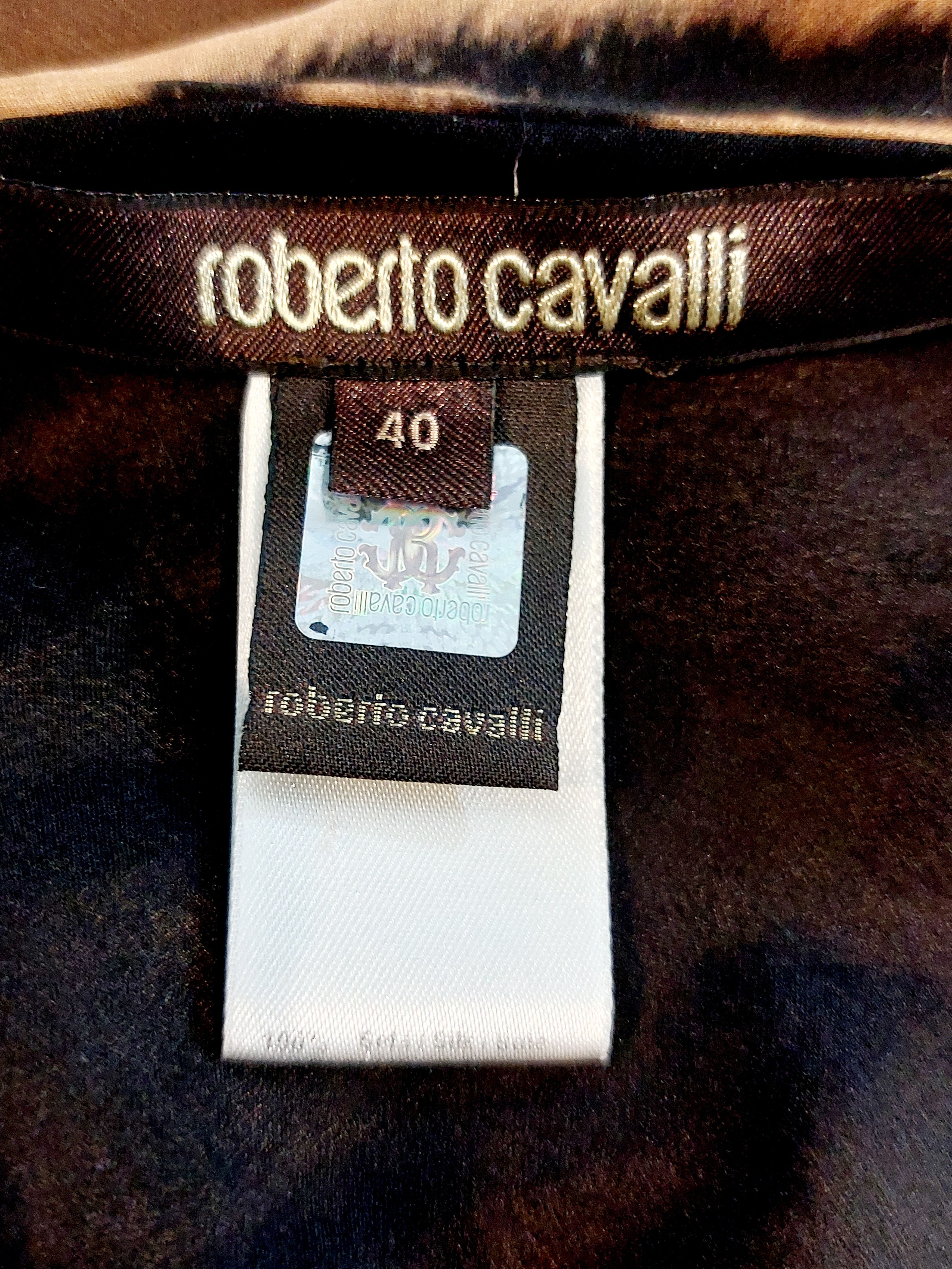 Roberto Cavalli Roberto Cavalli FW2000 Tiger Silk Maxi Dress Evening Gown Size S / US 4 / IT 40 - 14 Thumbnail