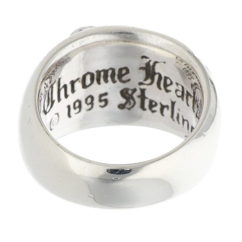 Chrome Hearts Chrome Hearts Heart in Band Silver Ring Size ONE SIZE - 2 Thumbnail