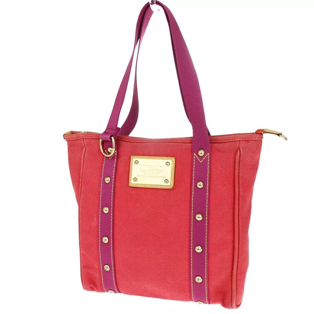 Louis Vuitton Antigua Cabas Mm Shoulder Bag Rouge M40034 in Red, Women's
