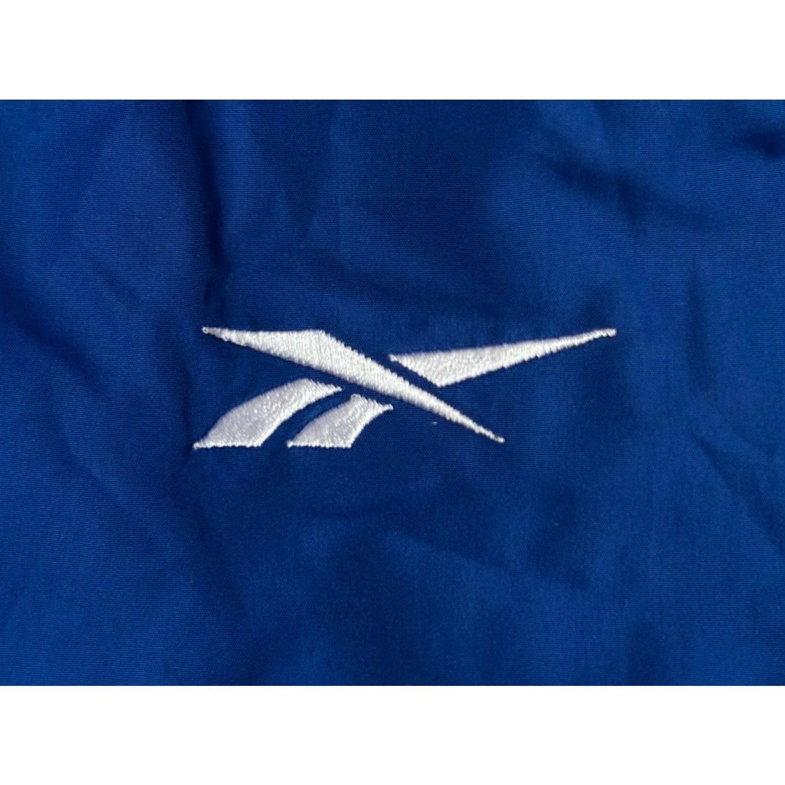 Reebok VINTAGE Reebok Windbreaker Lightweight Jacket Mens Large Blue 90s NWT Deadstock 1996 Zip Pocket Embroidered Logo Chest Size US L / EU 52-54 / 3 - 5 Thumbnail