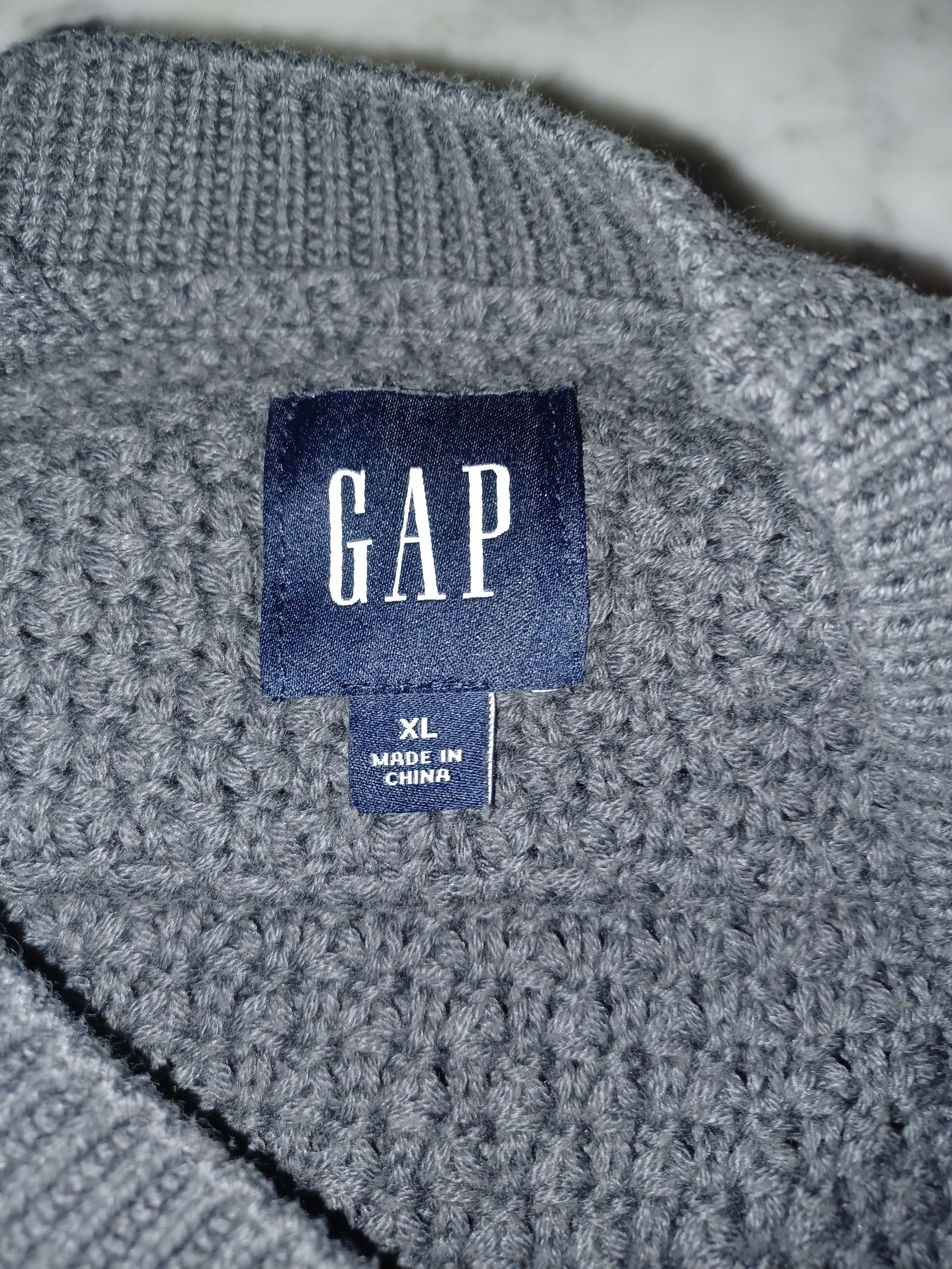 Gap Gap Men's Pull-Over Sweater XL Gray Size US XL / EU 56 / 4 - 5 Thumbnail