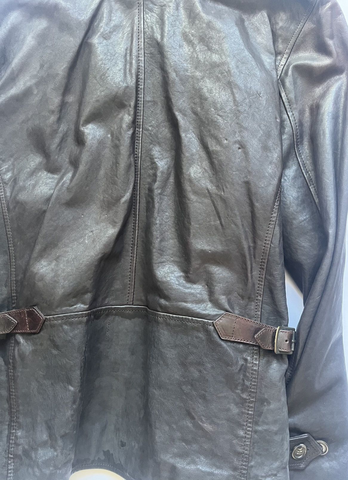 Dolce & Gabbana Dolce & Gabbana Brown Leather Mens Jacket Size US L / EU 52-54 / 3 - 22 Thumbnail