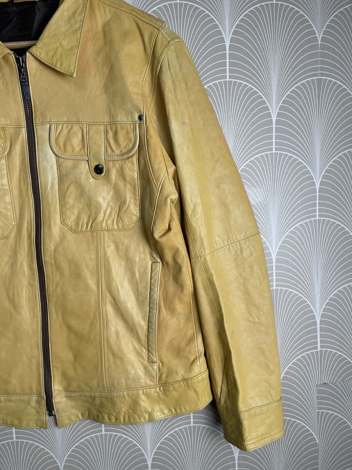 Designer × Japanese Brand × Vintage VINTAGE BARASSI MILANO LEATHER CHORE JACKET RARE Size US M / EU 48-50 / 2 - 4 Thumbnail