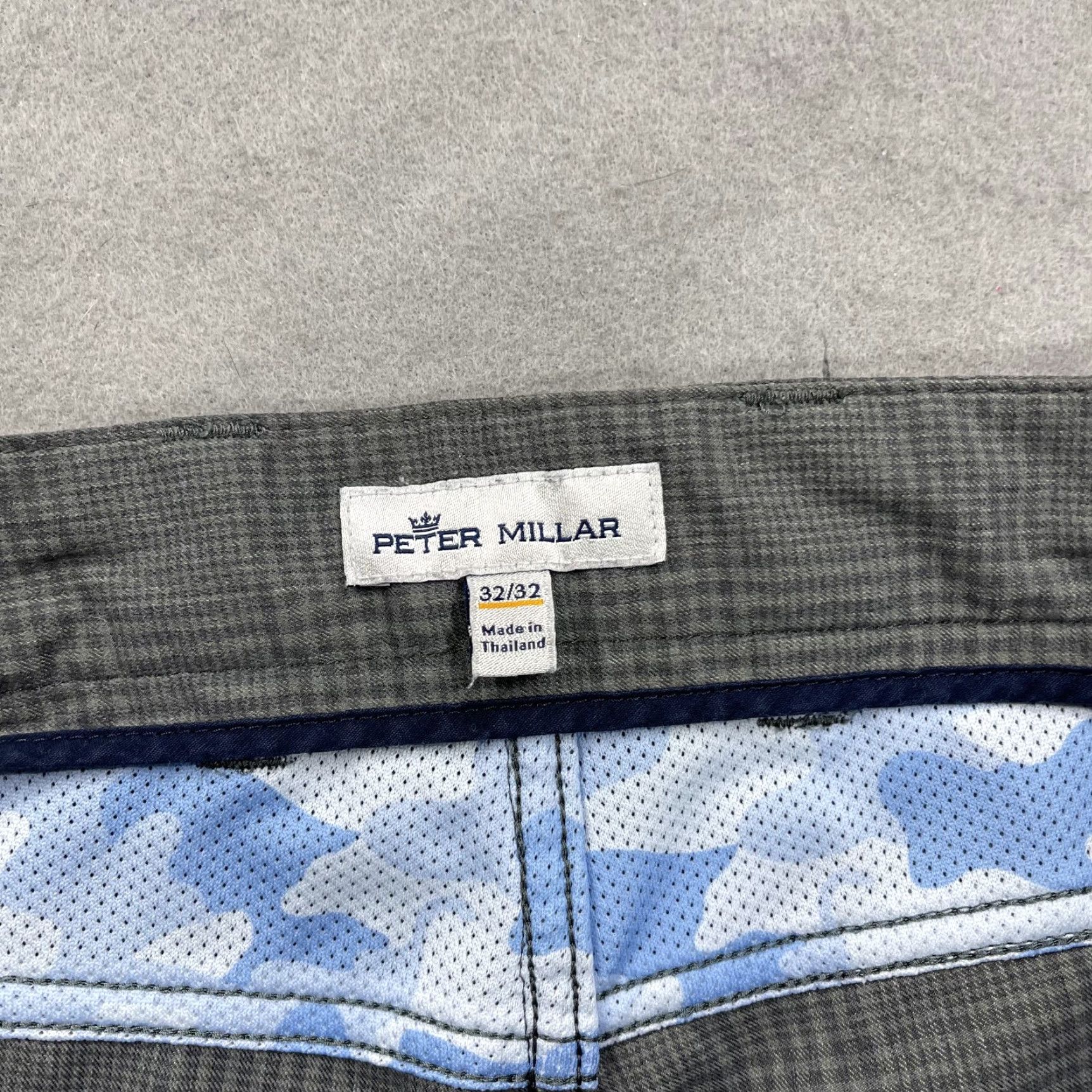 Peter Millar Peter Millar Golf Pants Mens 32x32 Gray Plaid Five Pocket Performance Crown Shirt? Size US 32 / EU 48 - 4 Thumbnail