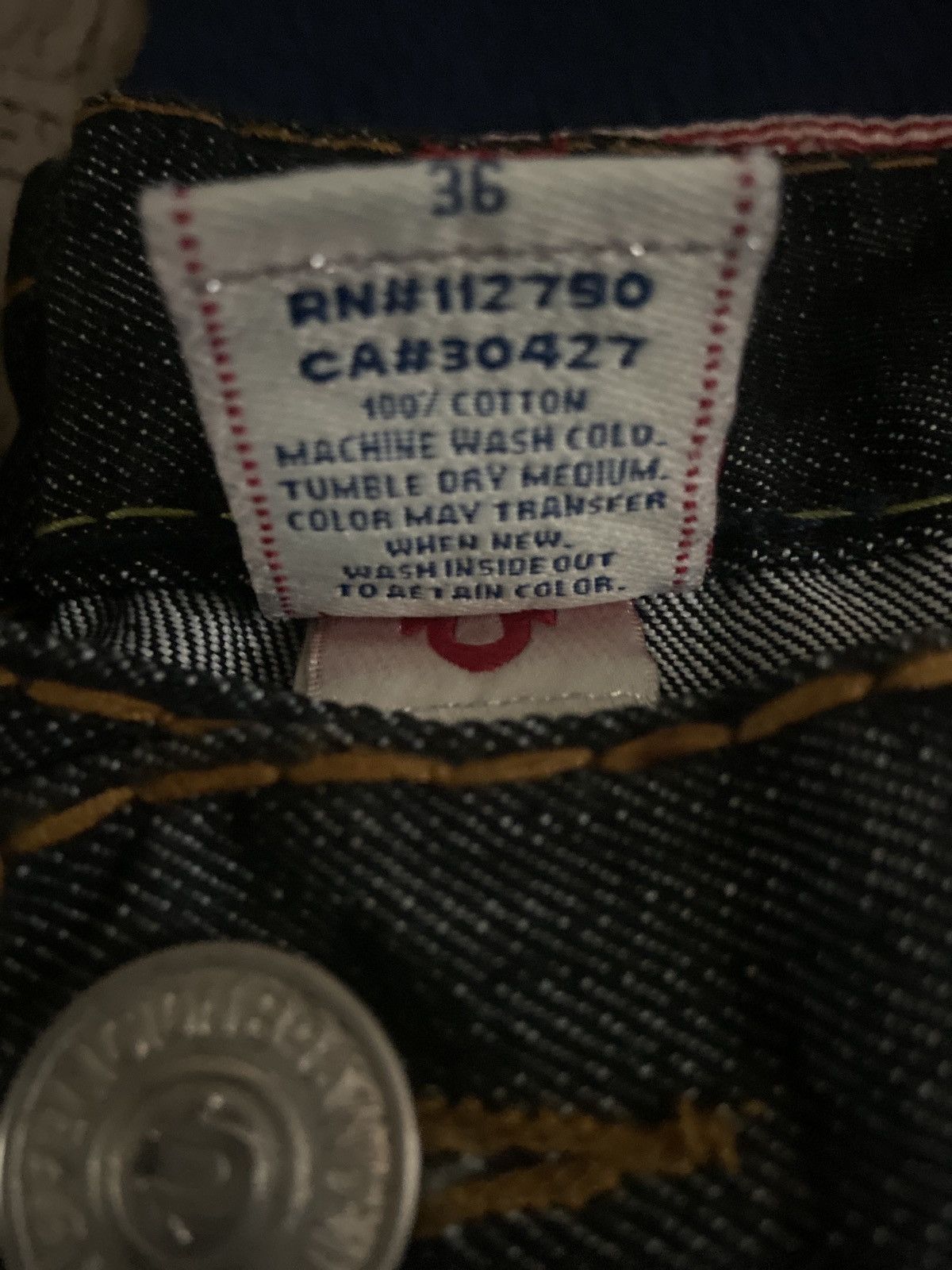 True Religion Black multicolored true religion jeans Size US 36 / EU 52 - 3 Thumbnail