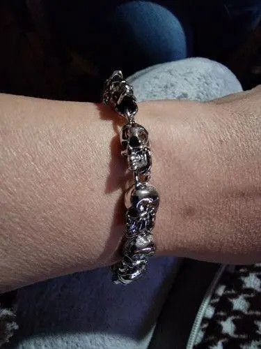 Jewelry Beaded Skull Bracelets Size ONE SIZE - 5 Thumbnail